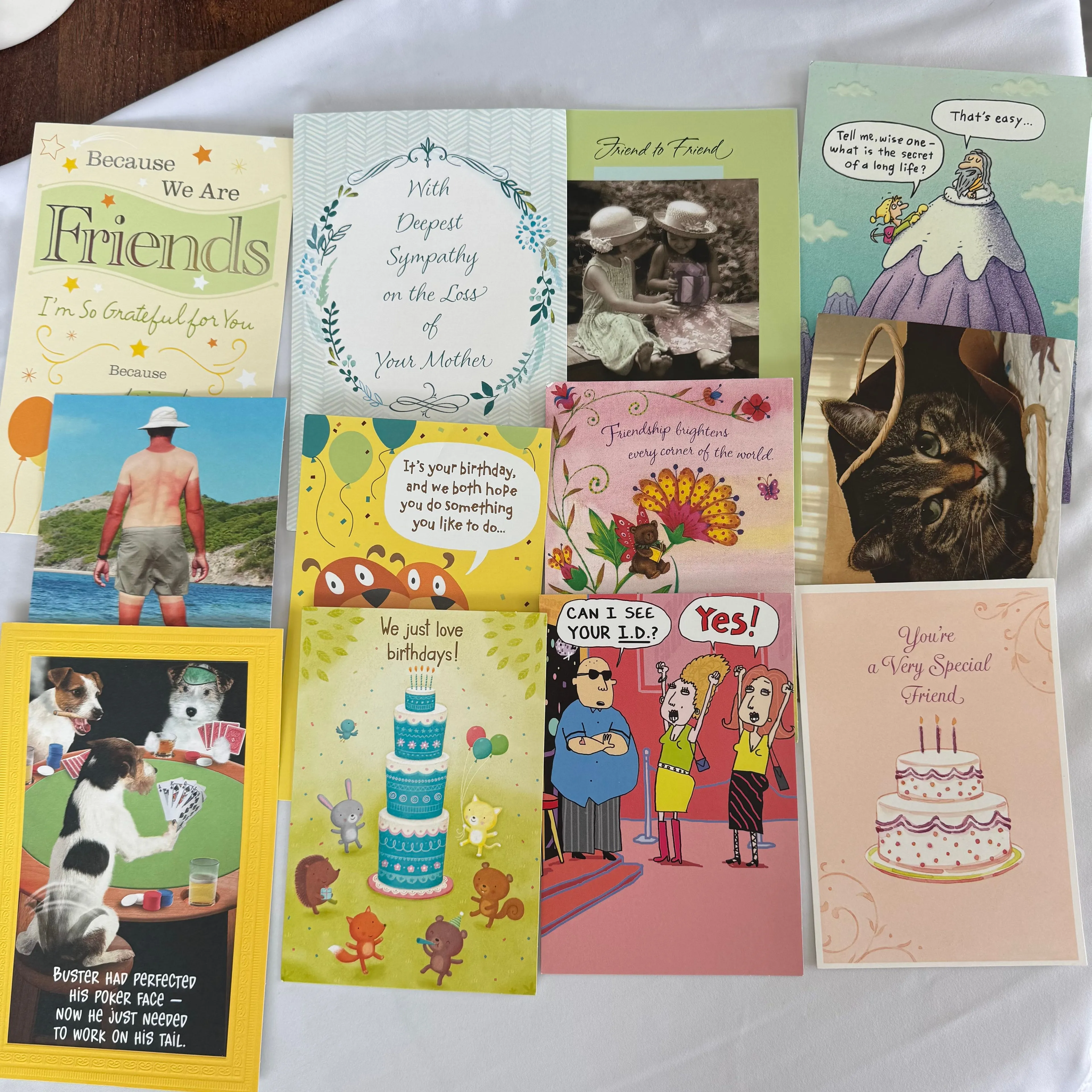 Product image for 3. 12 Greeting Cards, Ephemera, unused cards, bundle lot