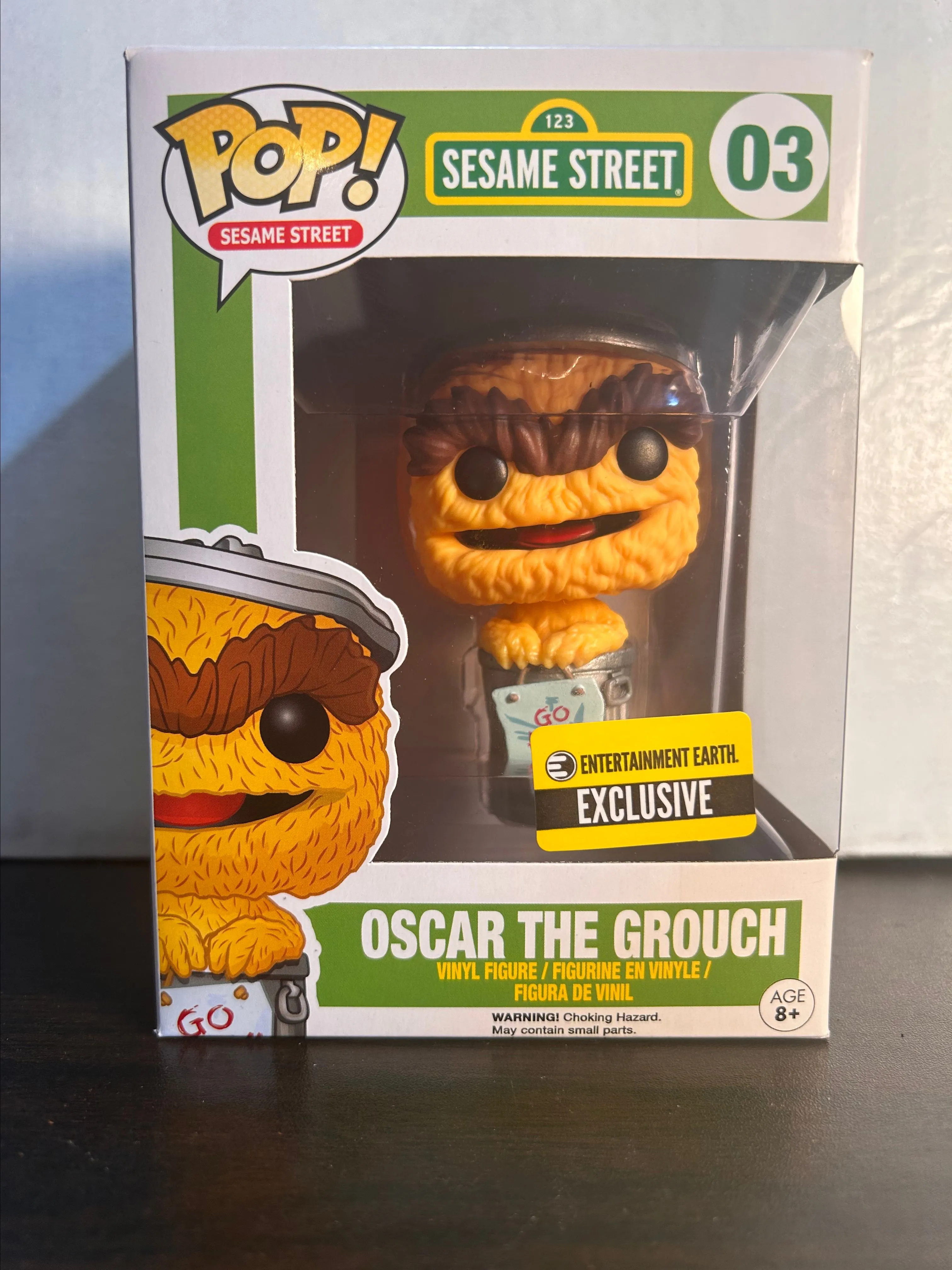 Product image for Oscar The Grouch EE Excl Sesame Street Funko Pop 03 With Protector
