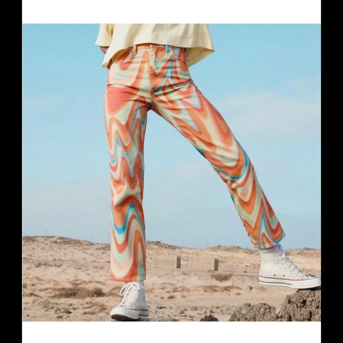 Product image for NWT Wrangler Wild West 603 High Rise Straight Jeans 24