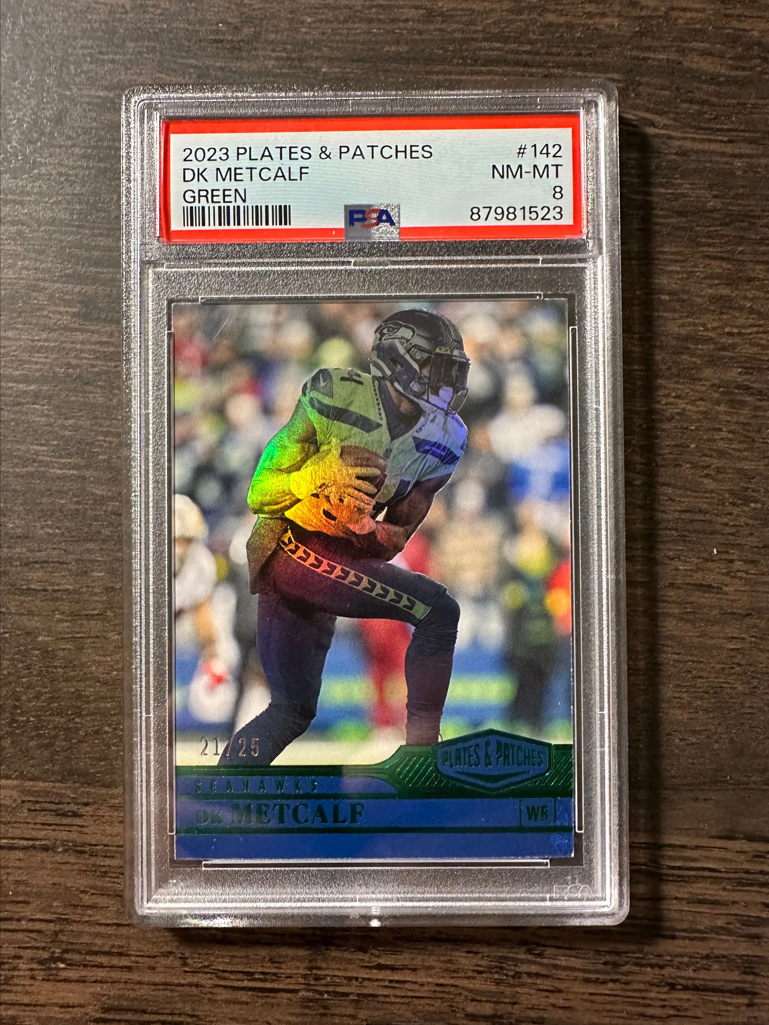 Product image for DK Metcalf #d /25 PSA Graded Trade Alert Seattle Seahawks to the Pittsburgh Steelers