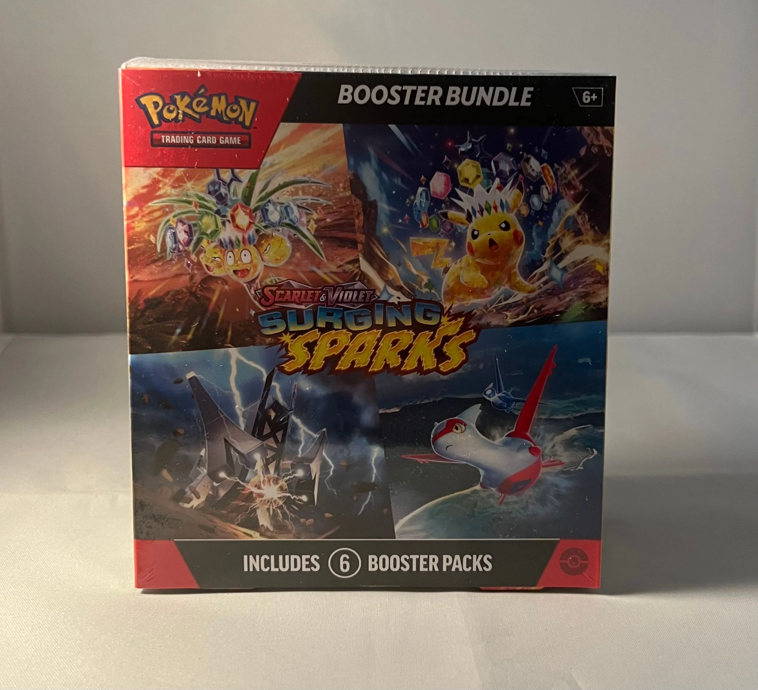 pokémon tcg surging sparks booster bundle box Amazon.com: Pokemon TCG: Scarlet & Violet main image 1