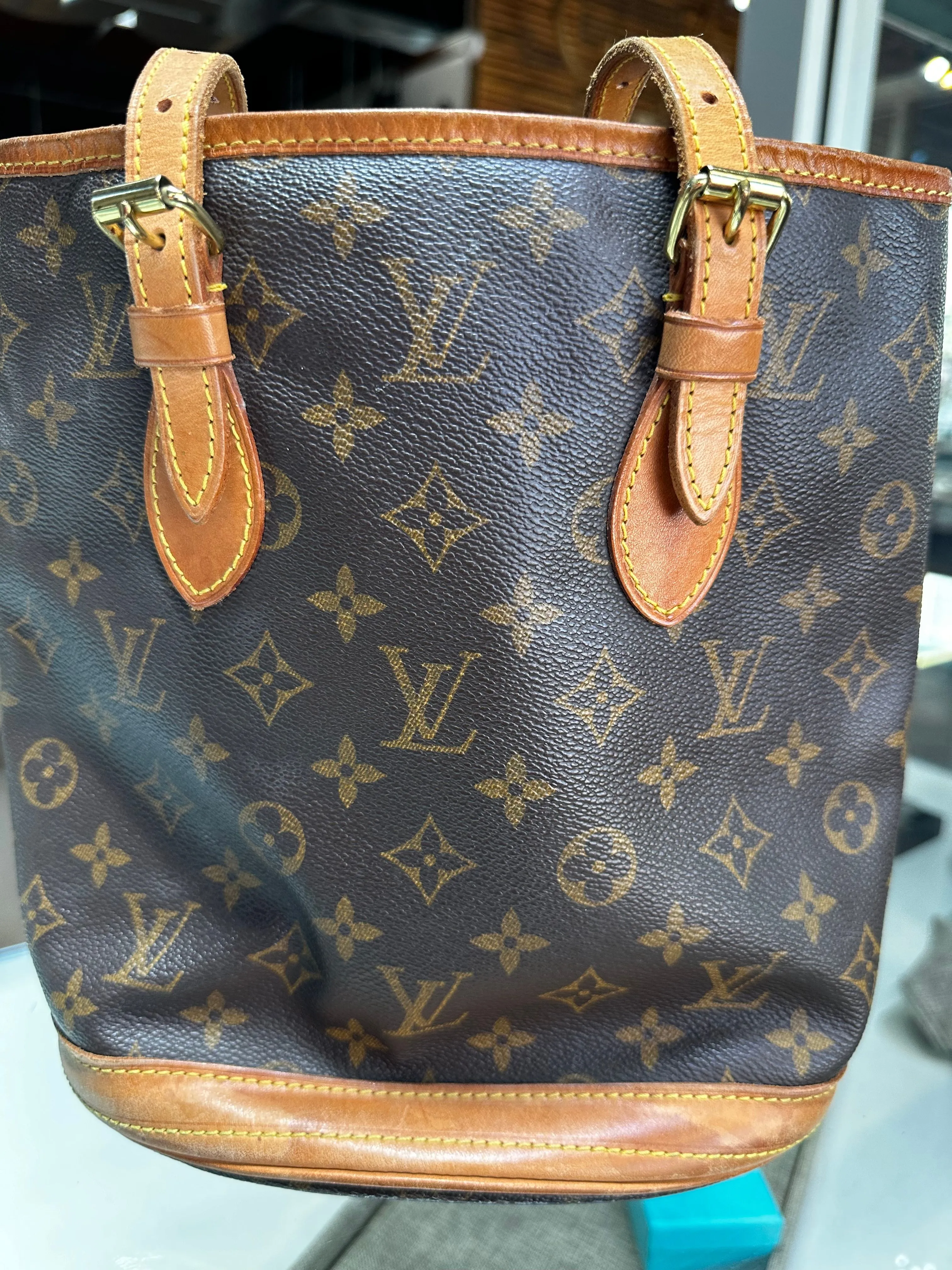Product image for LV Monogram Bucket Bag PM w/Pouch 
