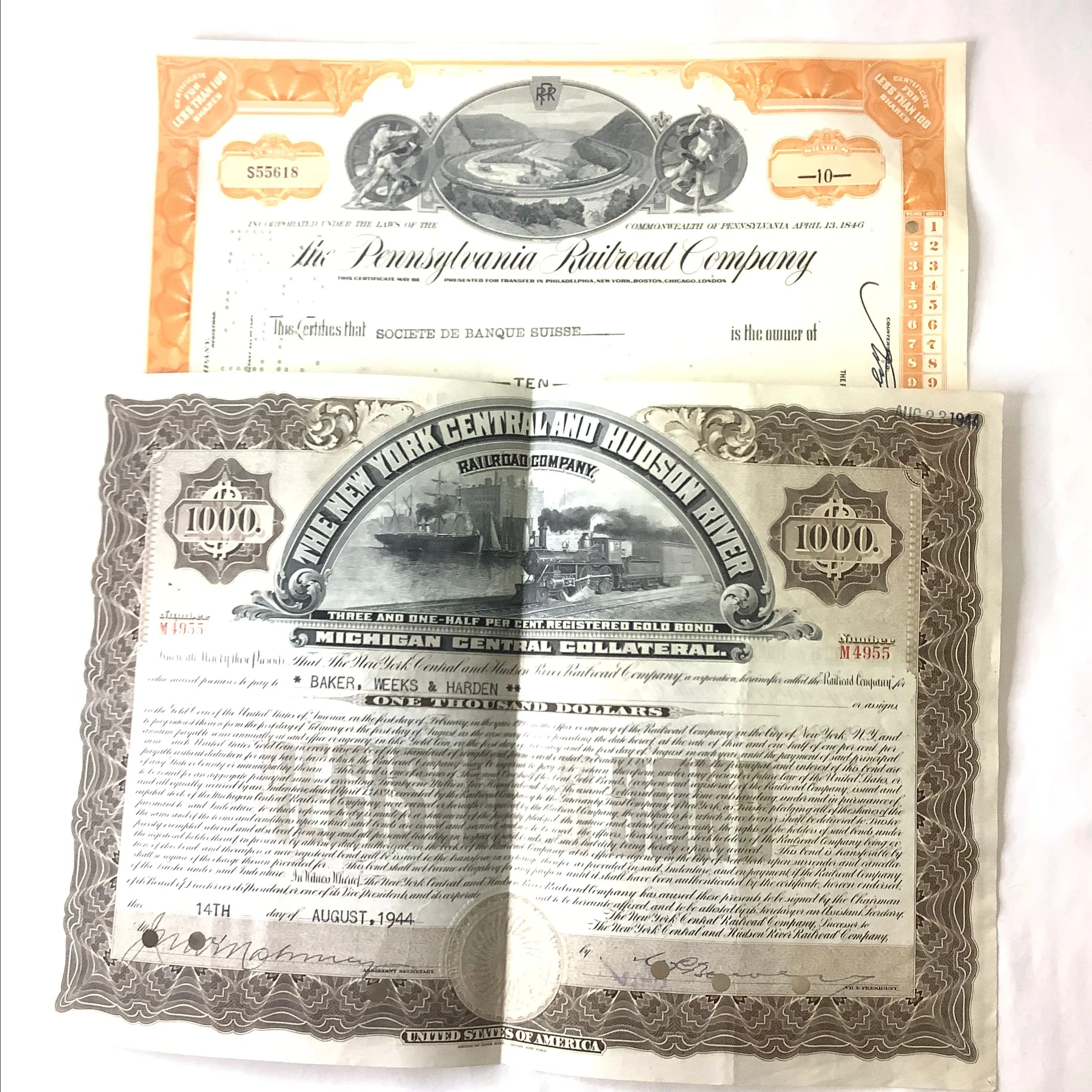 Product image for 23. Railroad investment certificates