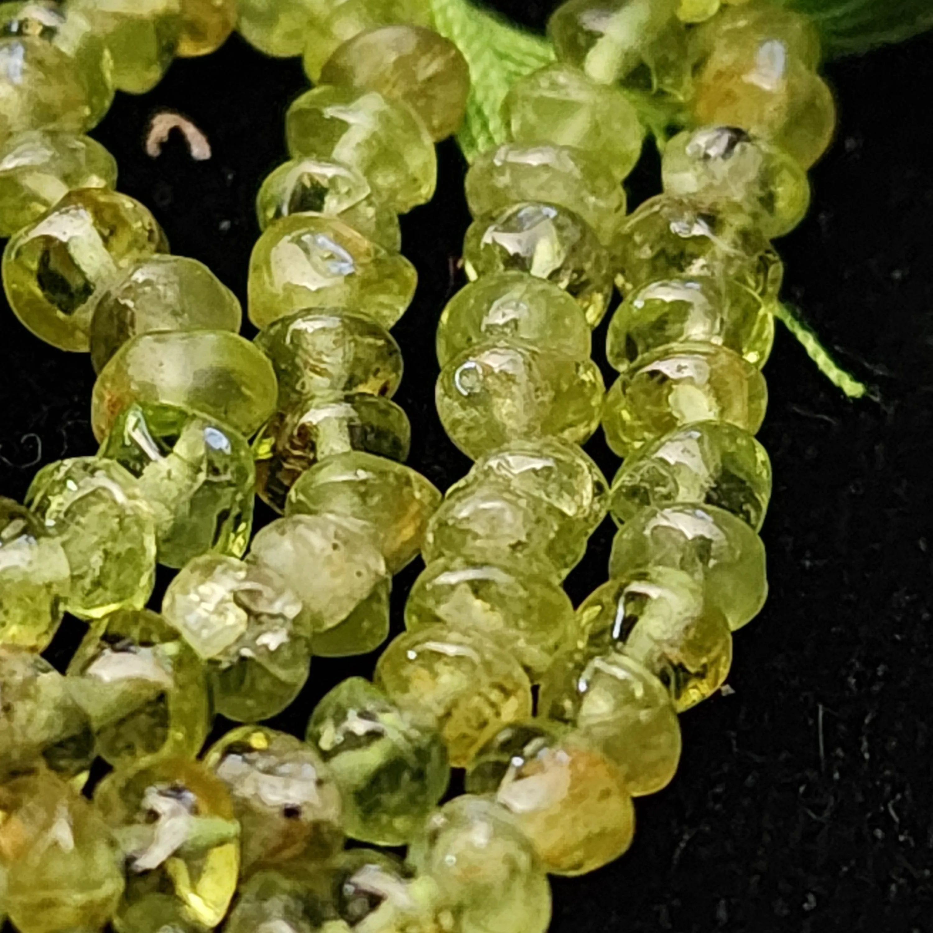 Product image for #20B: Peridot Irregular Rondelle Beads, @4x3mm