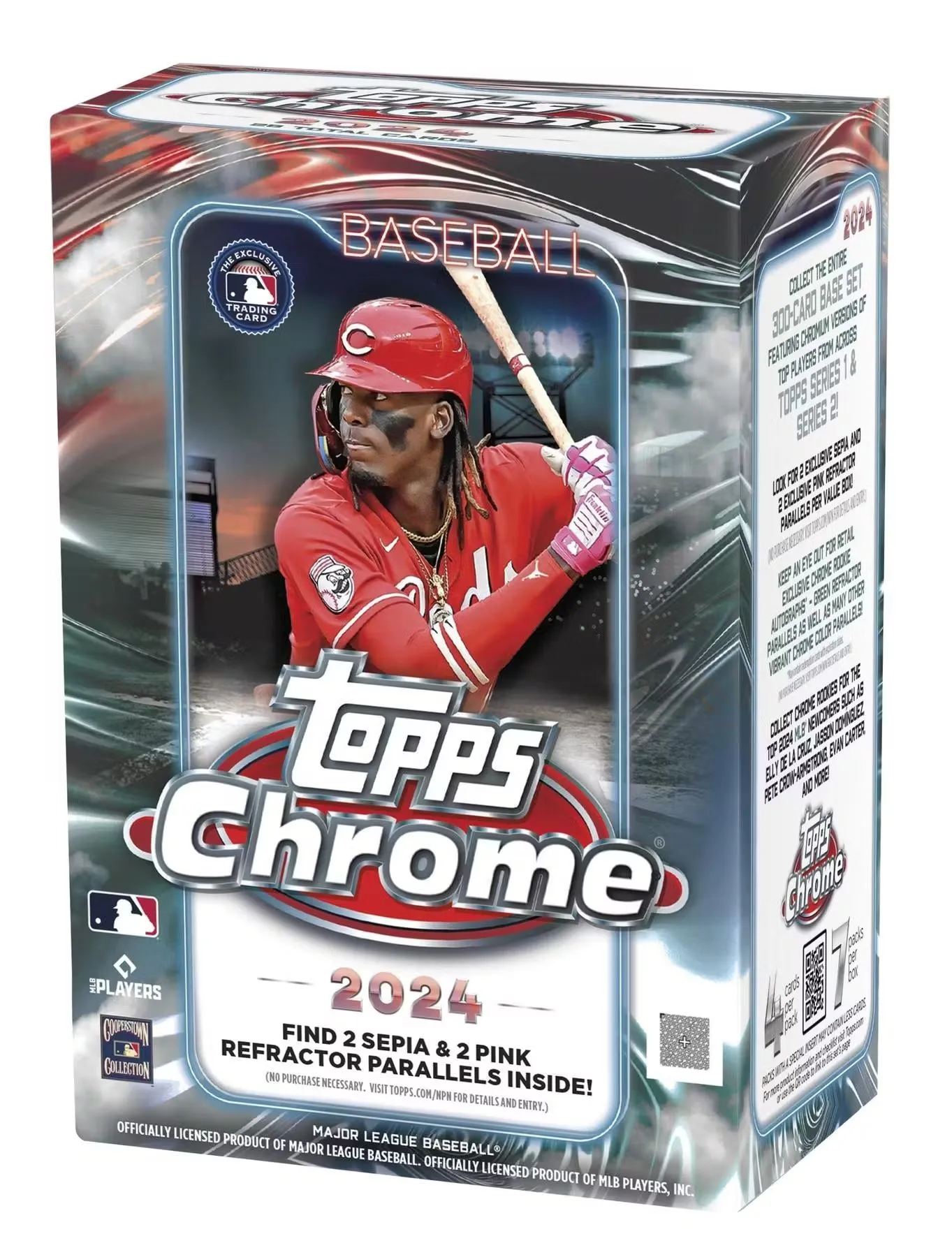 Product image for 2024 Topps Chrome Baseball MLB Blaster - 1 Box