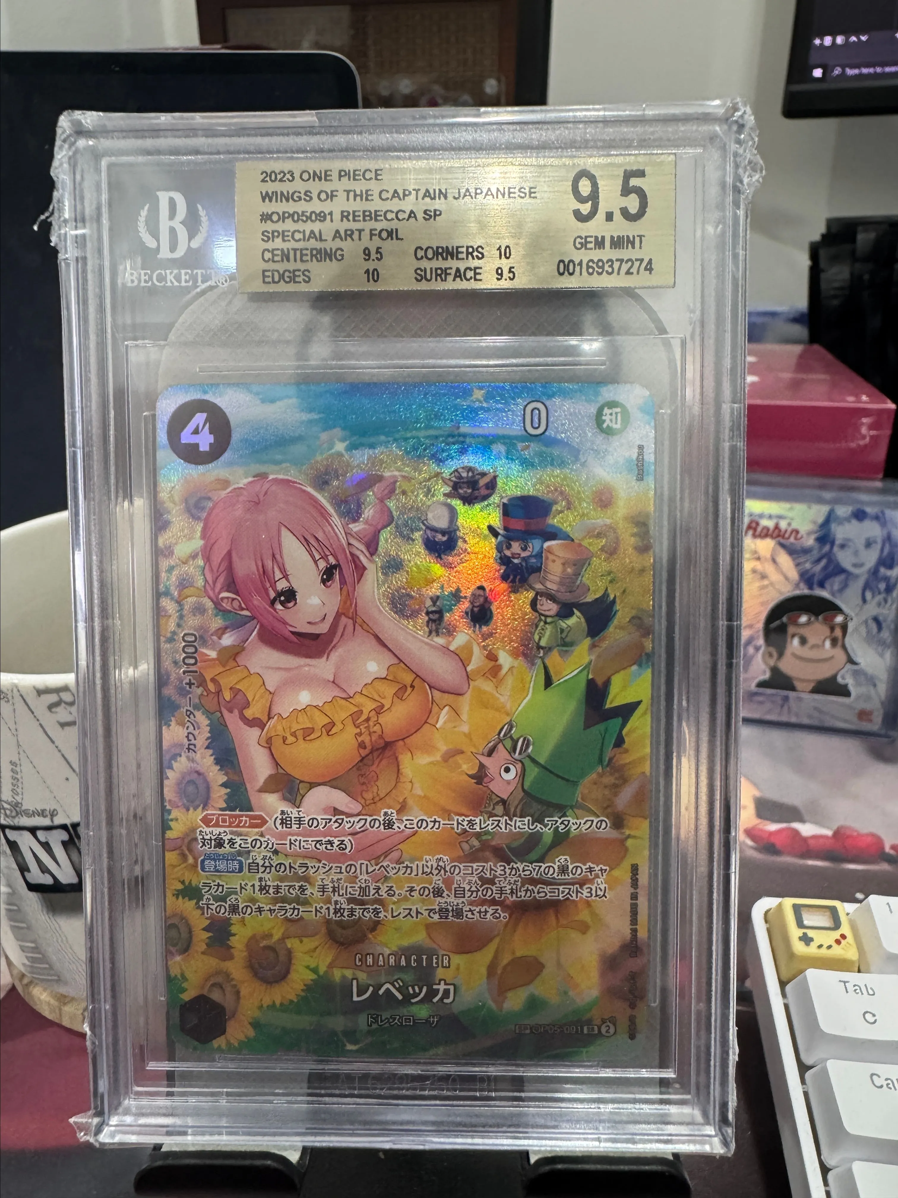 Product image for One Piece - BGS 9.5 Rebecca AA OP06 JP