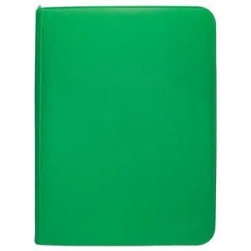 Product image for Vivid 9-Pocket Zippered PRO-Binder - Green - Ultra Pro Storage Albums (ULTRAPROST