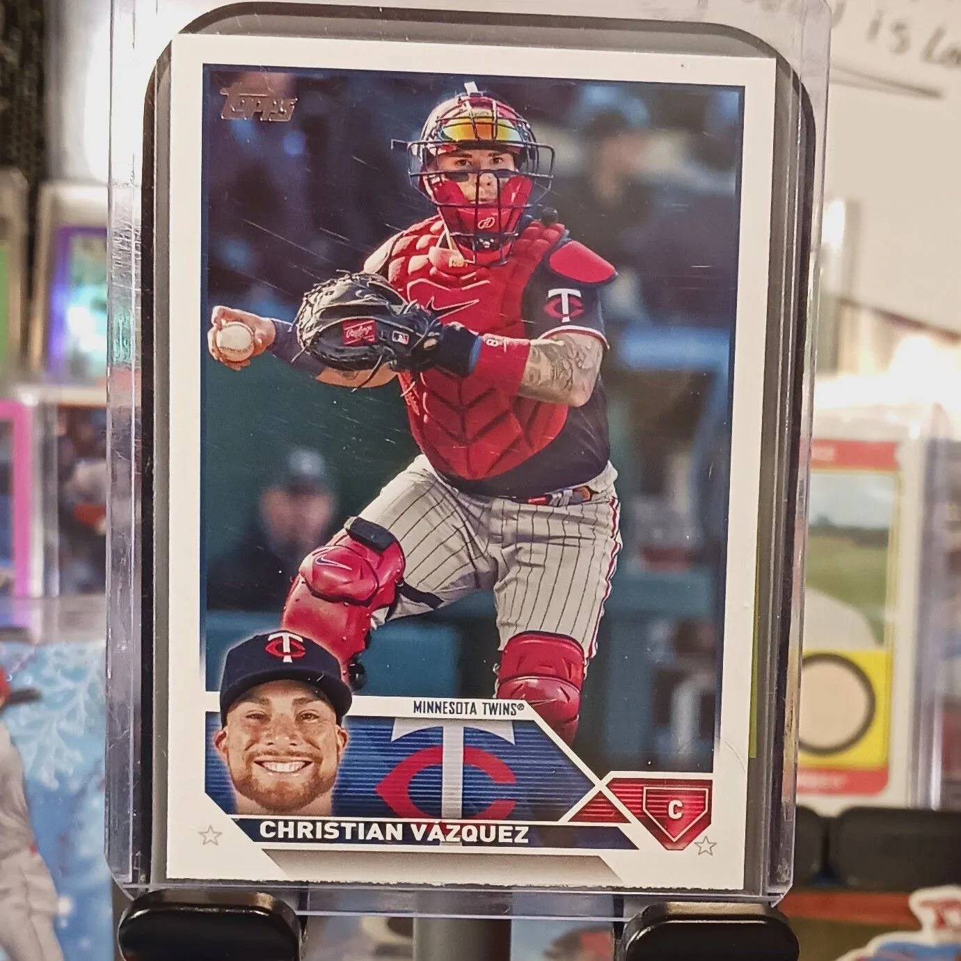 Product image for Christian Vasquez 2023 Topps Update Series Advanced Stats /300