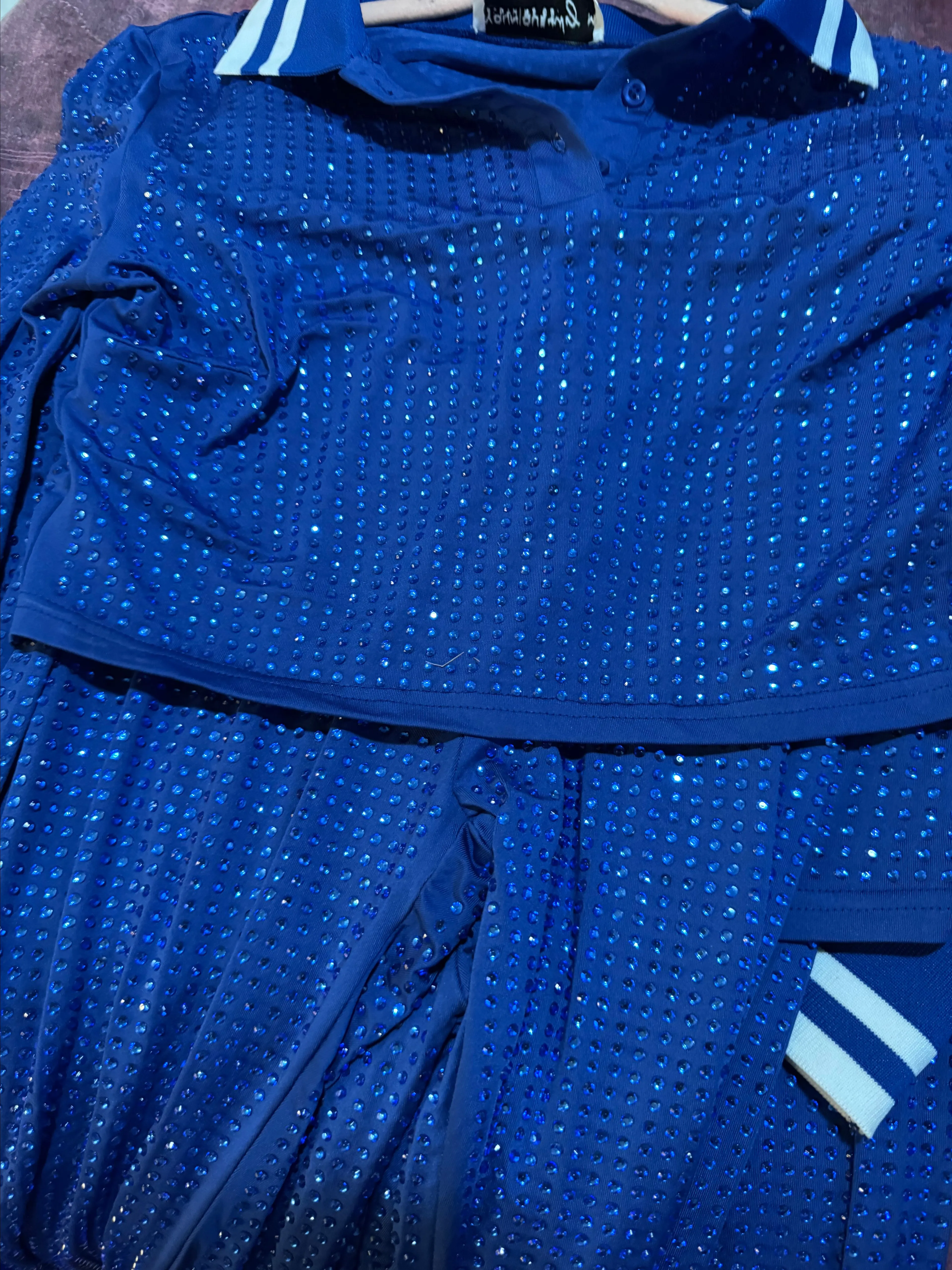 Product image for #177 blue rhinestone set
