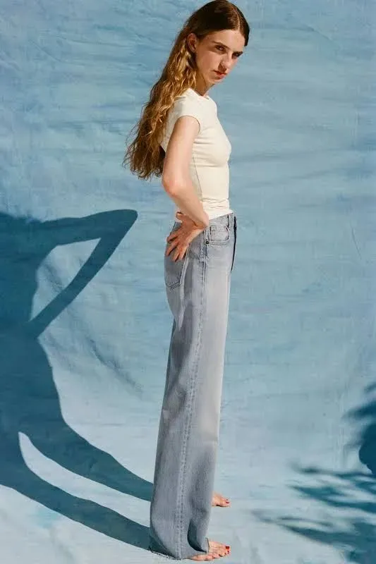Product image for Zara high rise straight leg jeans