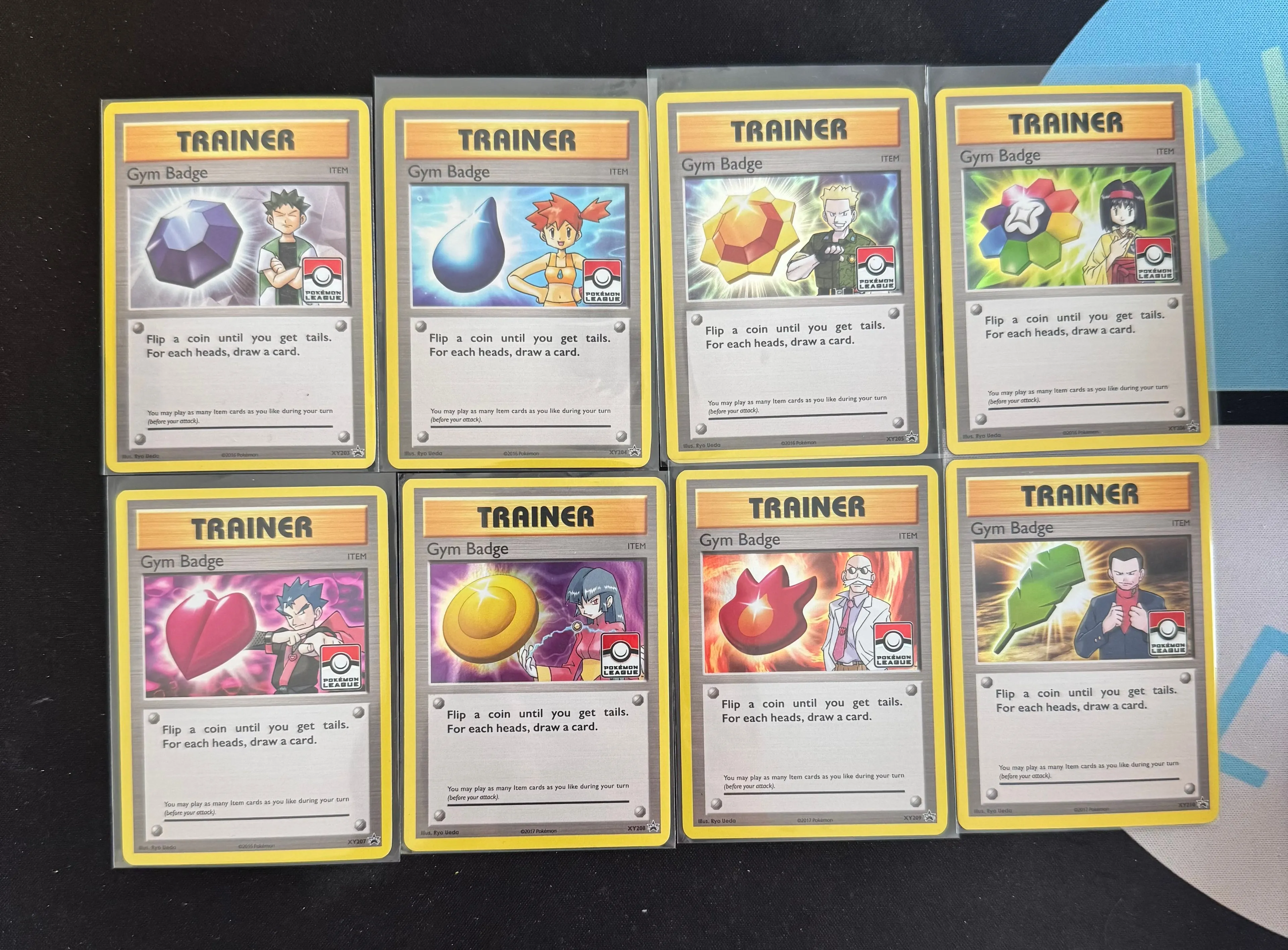 Product image for x8 GYM BADGE HOLO SET (NM)