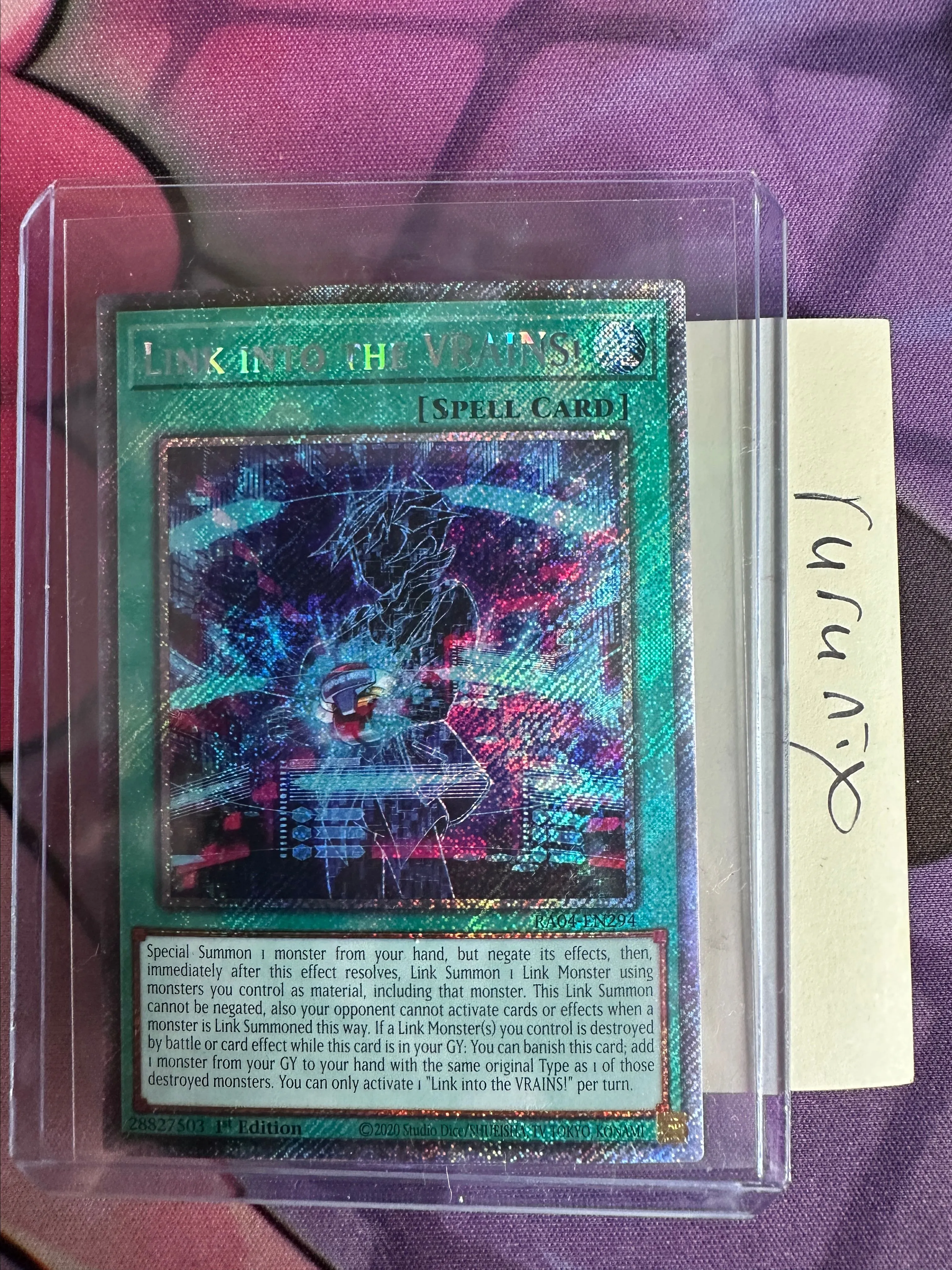 Yugioh Link into the VRAINS! (Platinum Secret Rare) RA04-EN294 - Quarter  Century Stampede  Whatnot: Shop, Sell, Connect