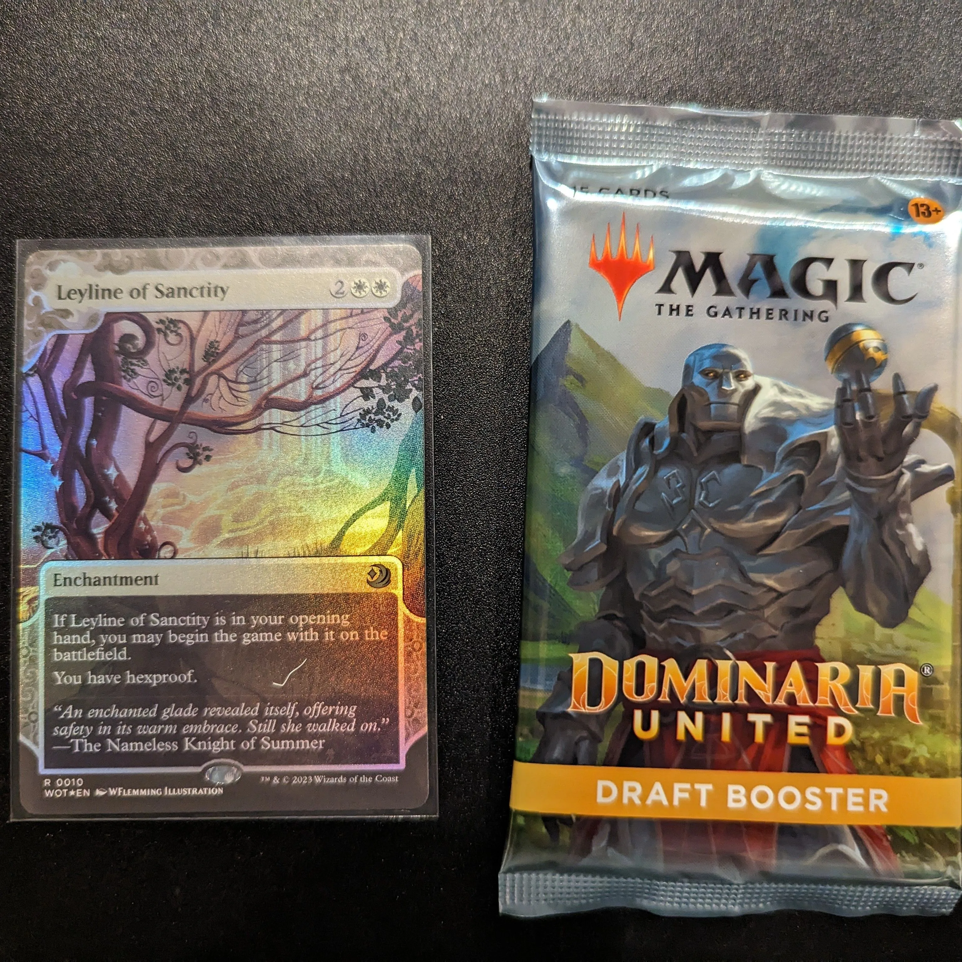 Product image for Foil Leyline of Sanctity and Dominaria United Draft Booster