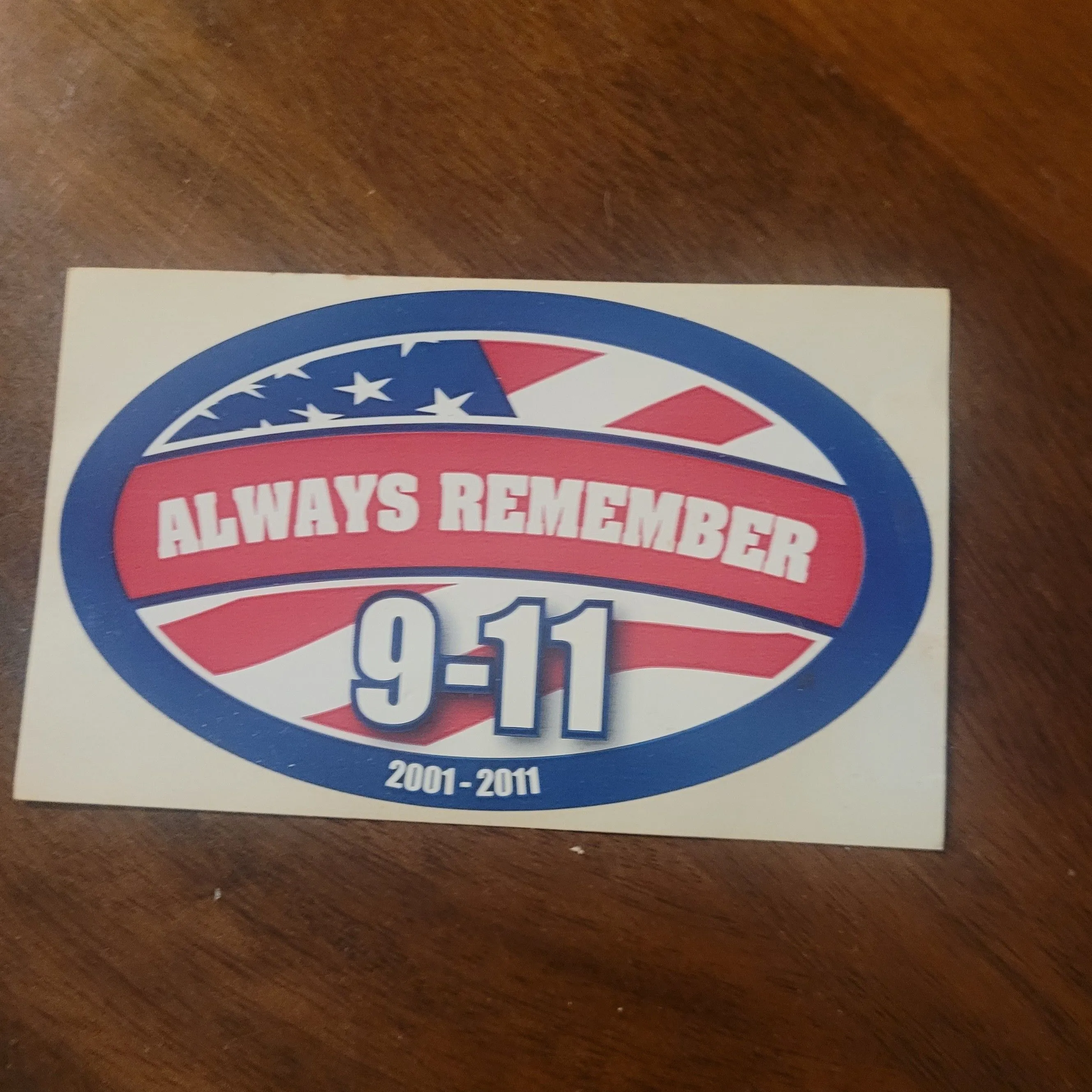 Product image for Sticker - 9/11 10 Year Memorial Sticker