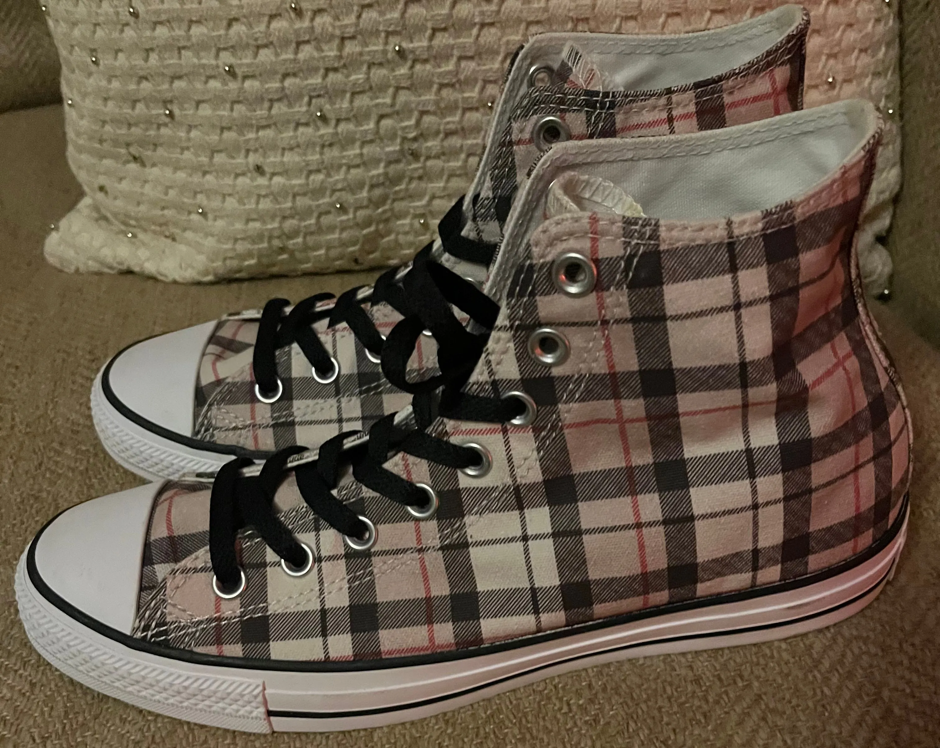 Product image for Converse Chick Taylor Plaid Sample Pair Size 9