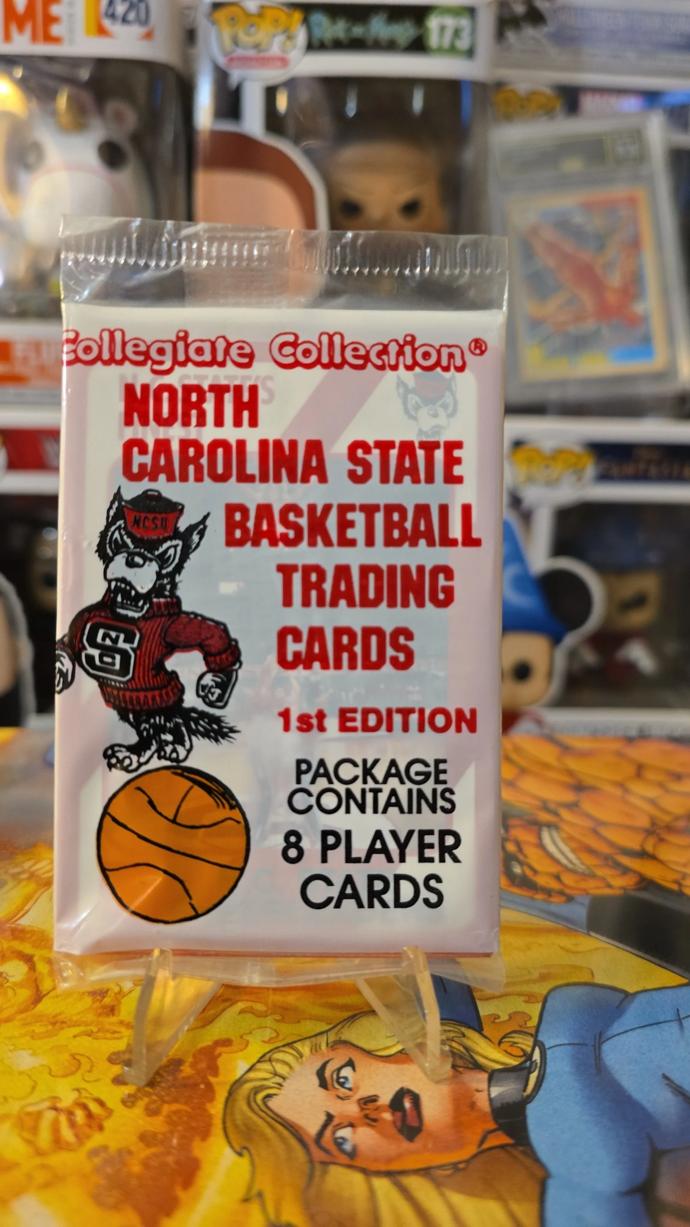 Product image for North Carolina State Sidney Lowe Basketball Sealed Pack 8 Card Nc Wolfpack Ncsu