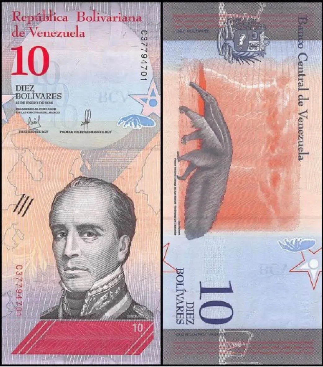 Product image for Venezuela 10 Bolivares, 2018, UNC
