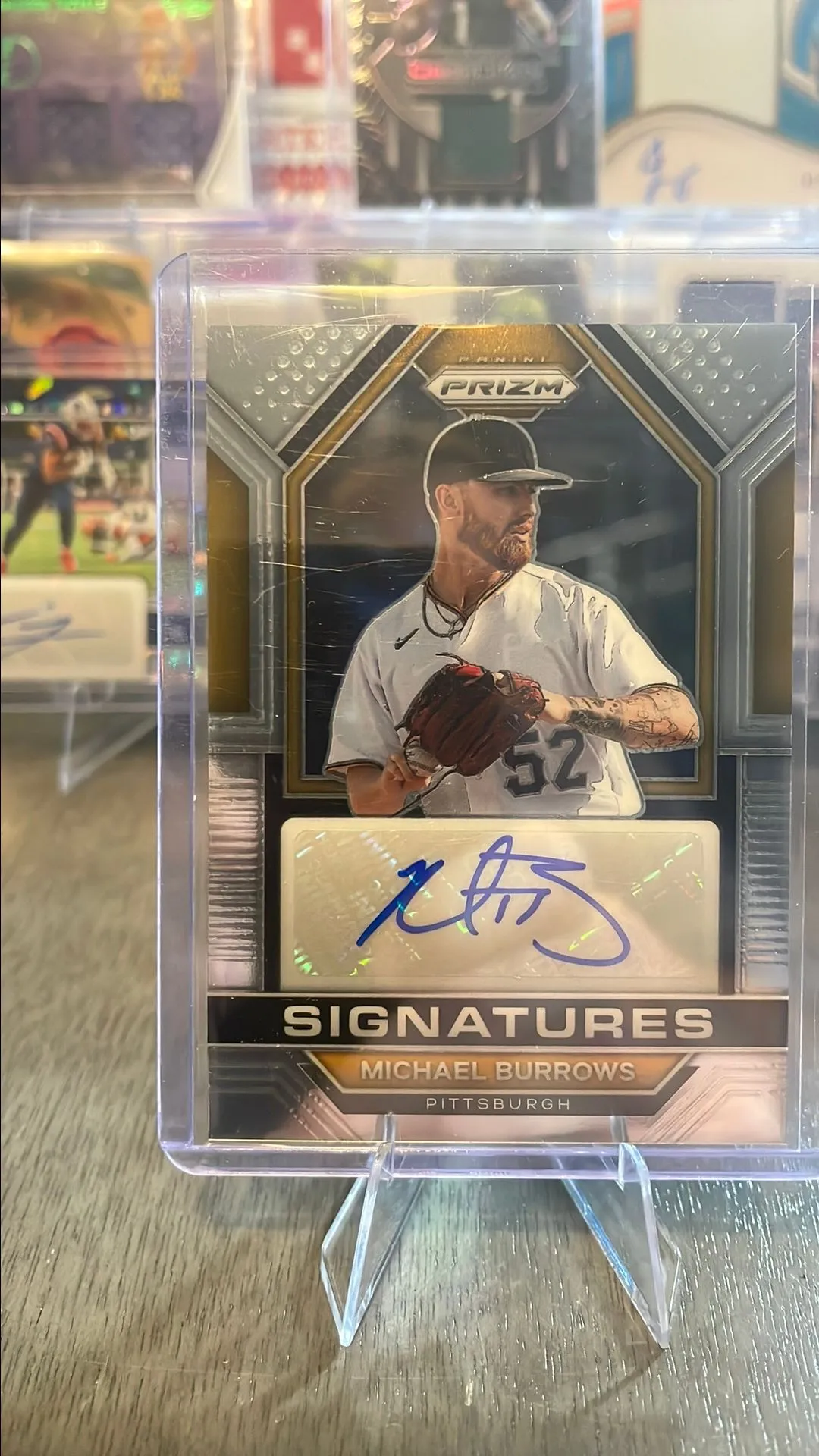 Product image for Michael Burrows 2024 Panini Prizm Signatures RC Autograph #SIG-MB