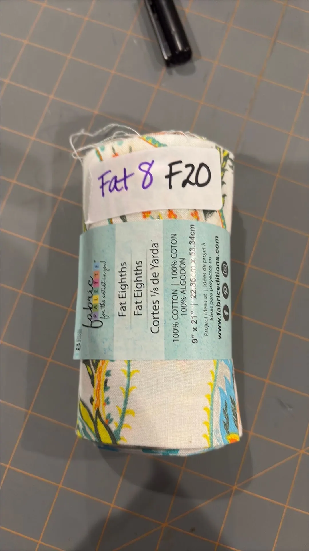 Product image for fabric palette 8 Fat eights F-20
