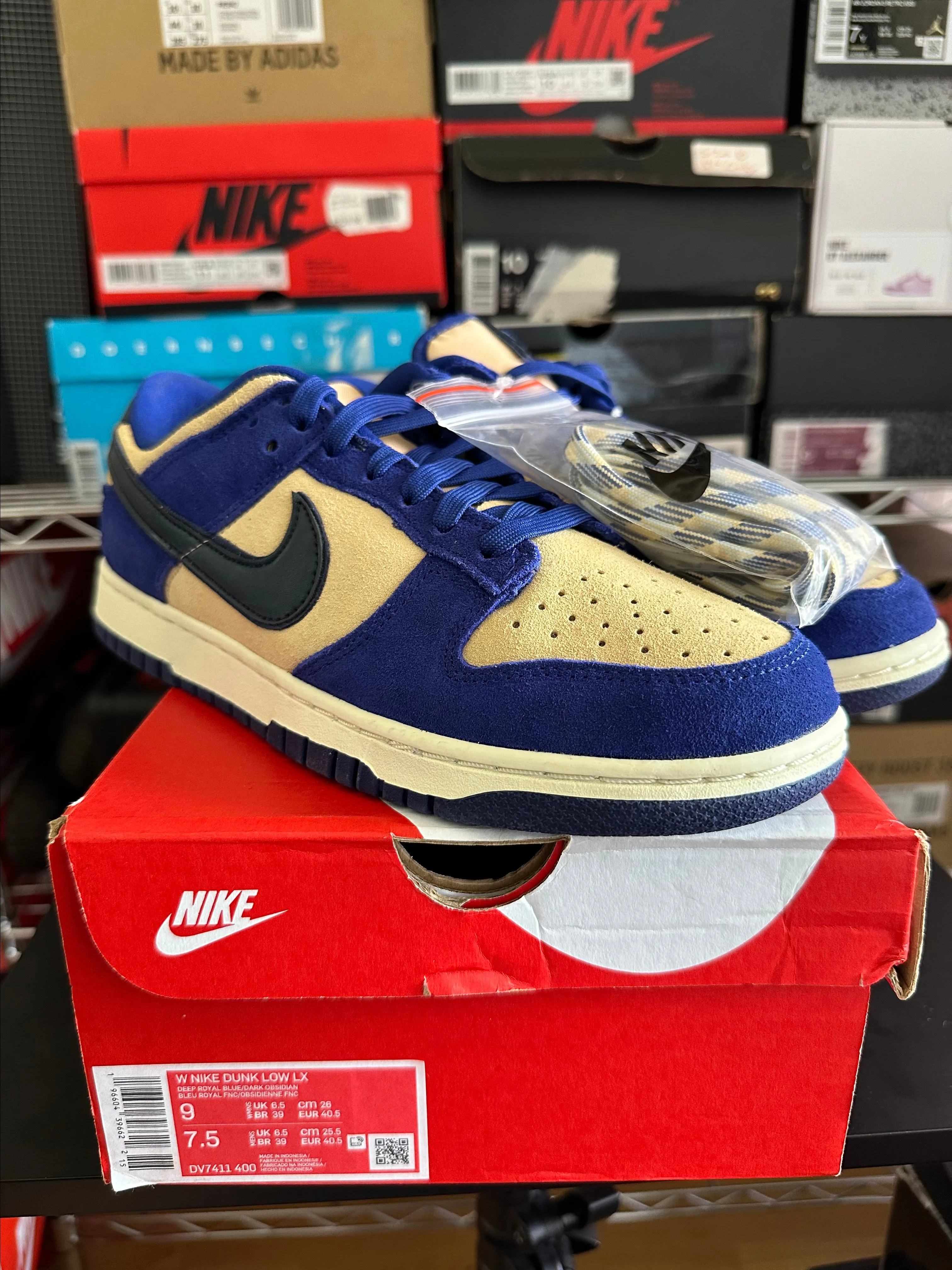 Product image for Dunk blue suede