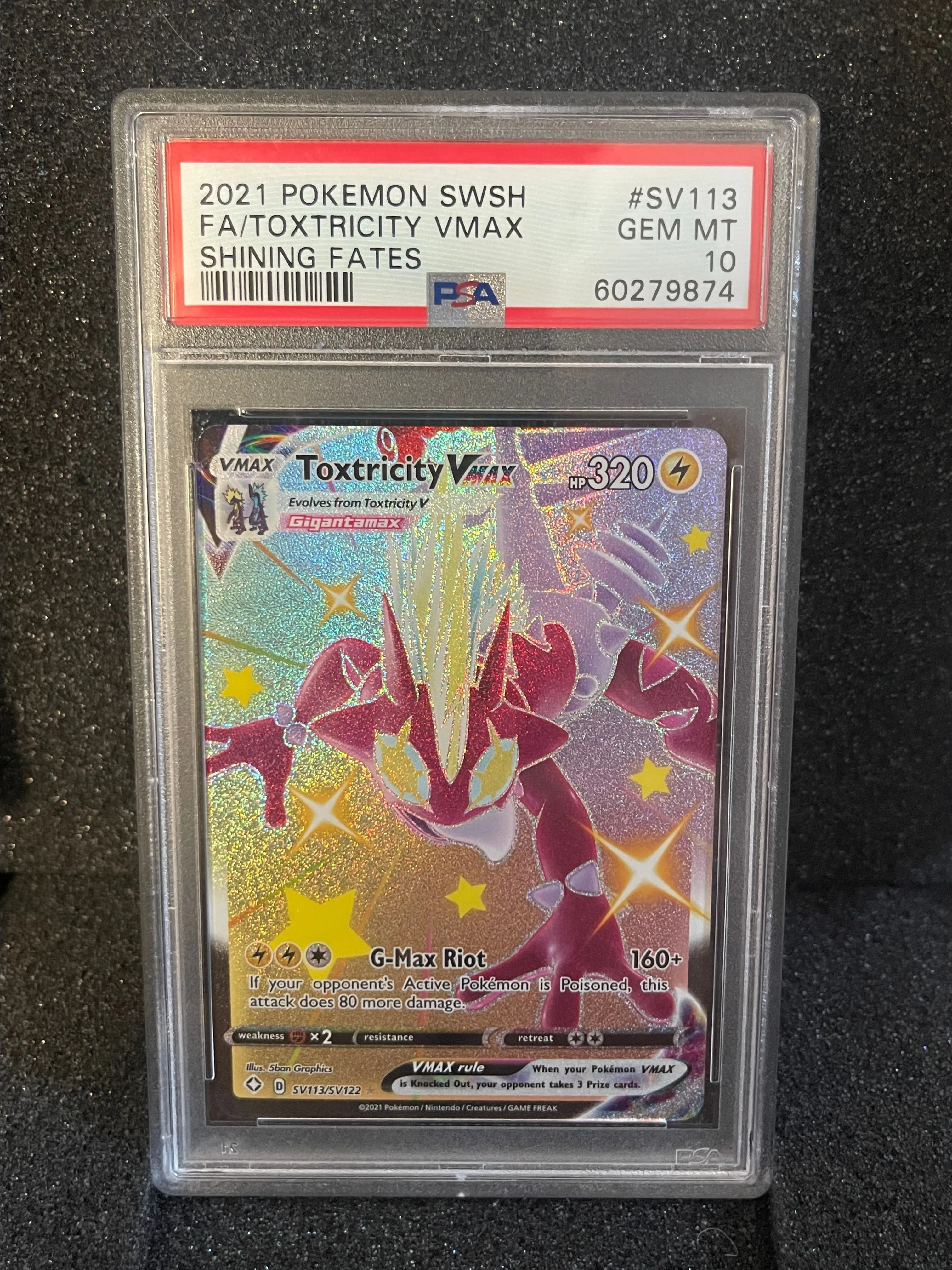 Product image for PSA 10 GEM MT: Toxtricity Vmax