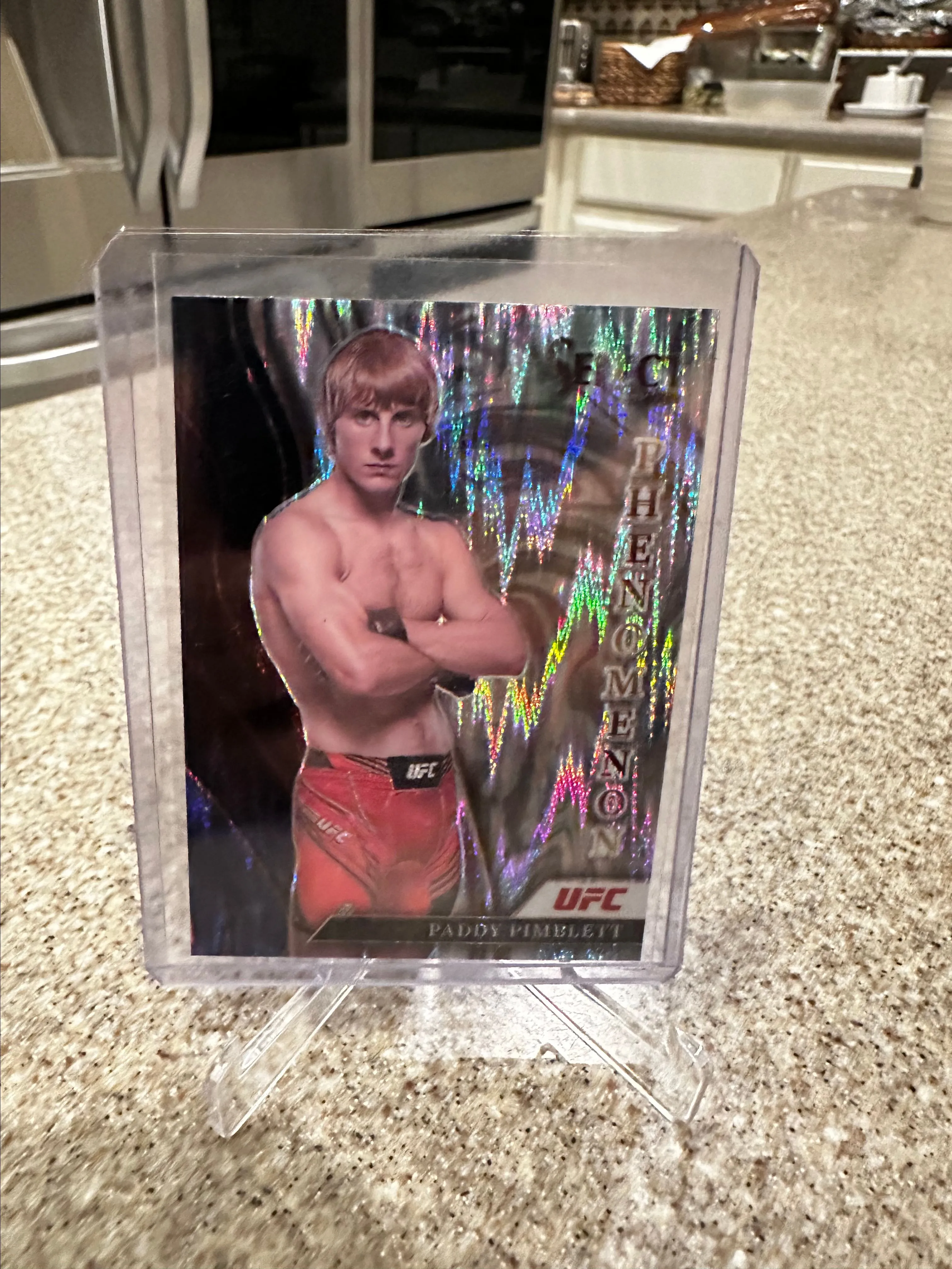Product image for 2022 panini Prizm ufc select paddy Pimblett phenomenon insert flash Prizm