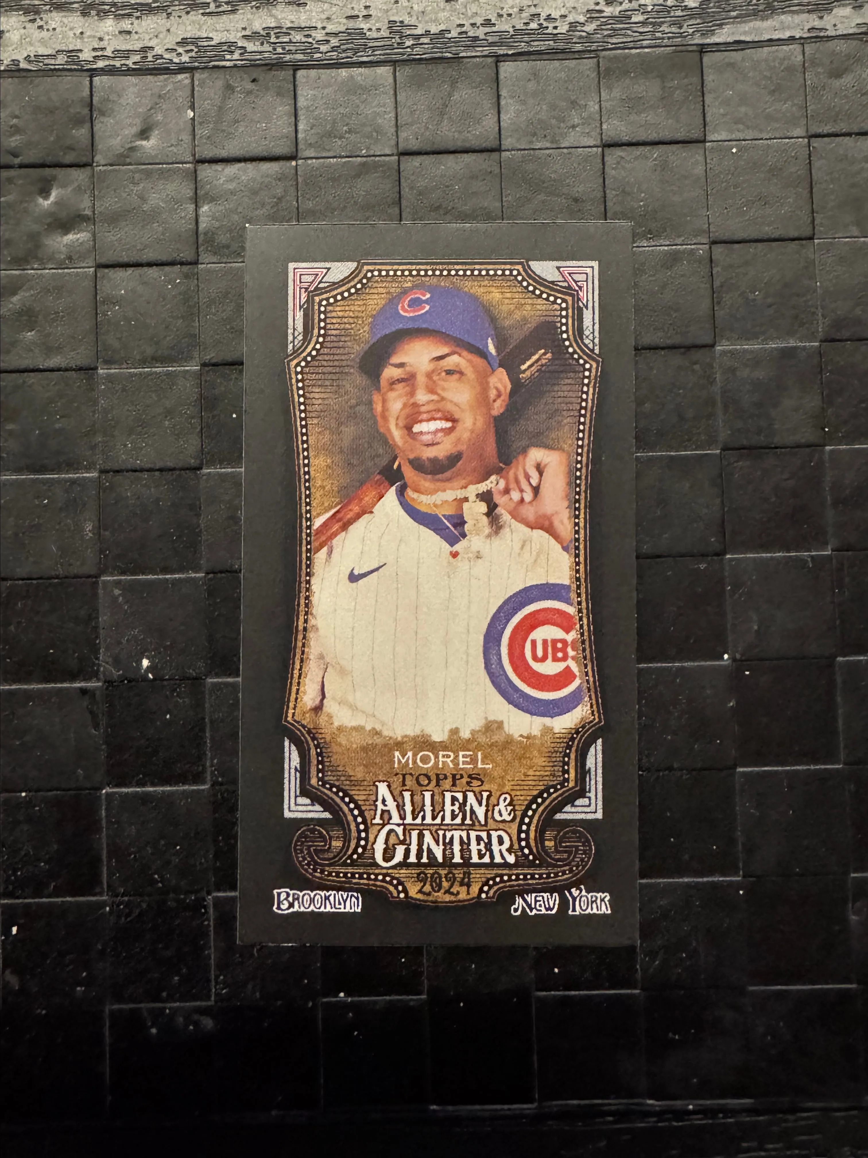 Product image for 2024 Topps Allen & Ginter Mini Christopher Morel #189 Black Chicago Cubs