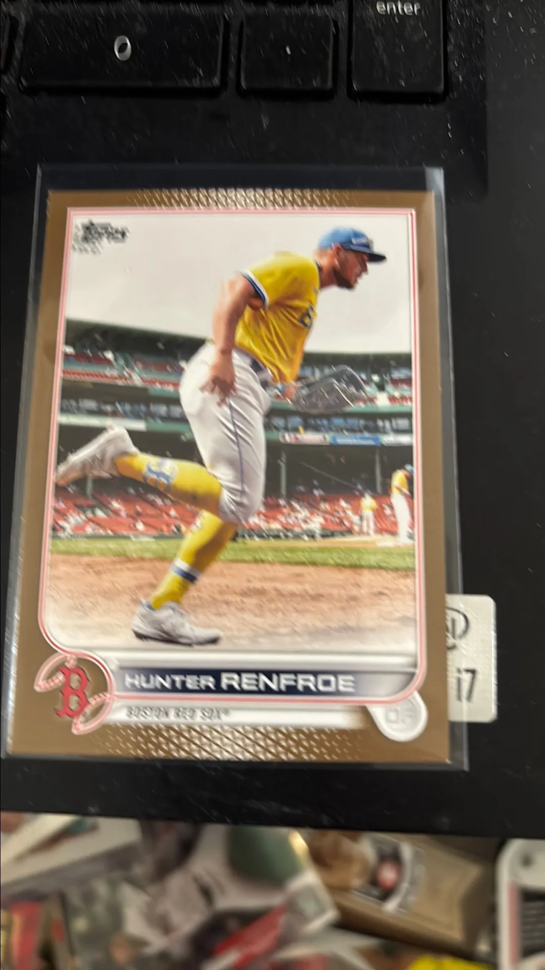 Product image for Hunter Renfroe 2022 topps gold /2022 Red Sox