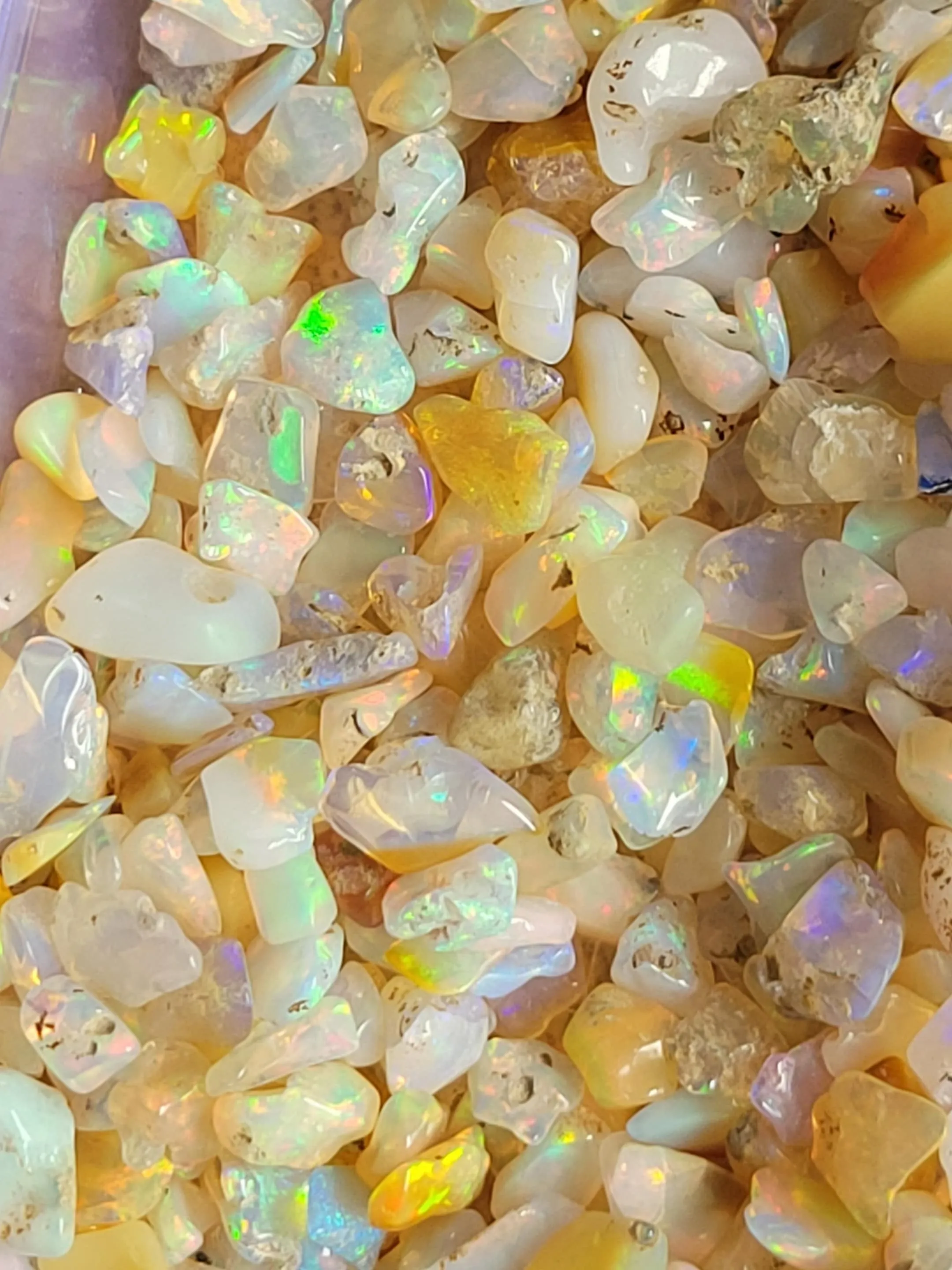 Product image for 15ctw Lot Ethiopian Fire Opal Polished Crystal Stones