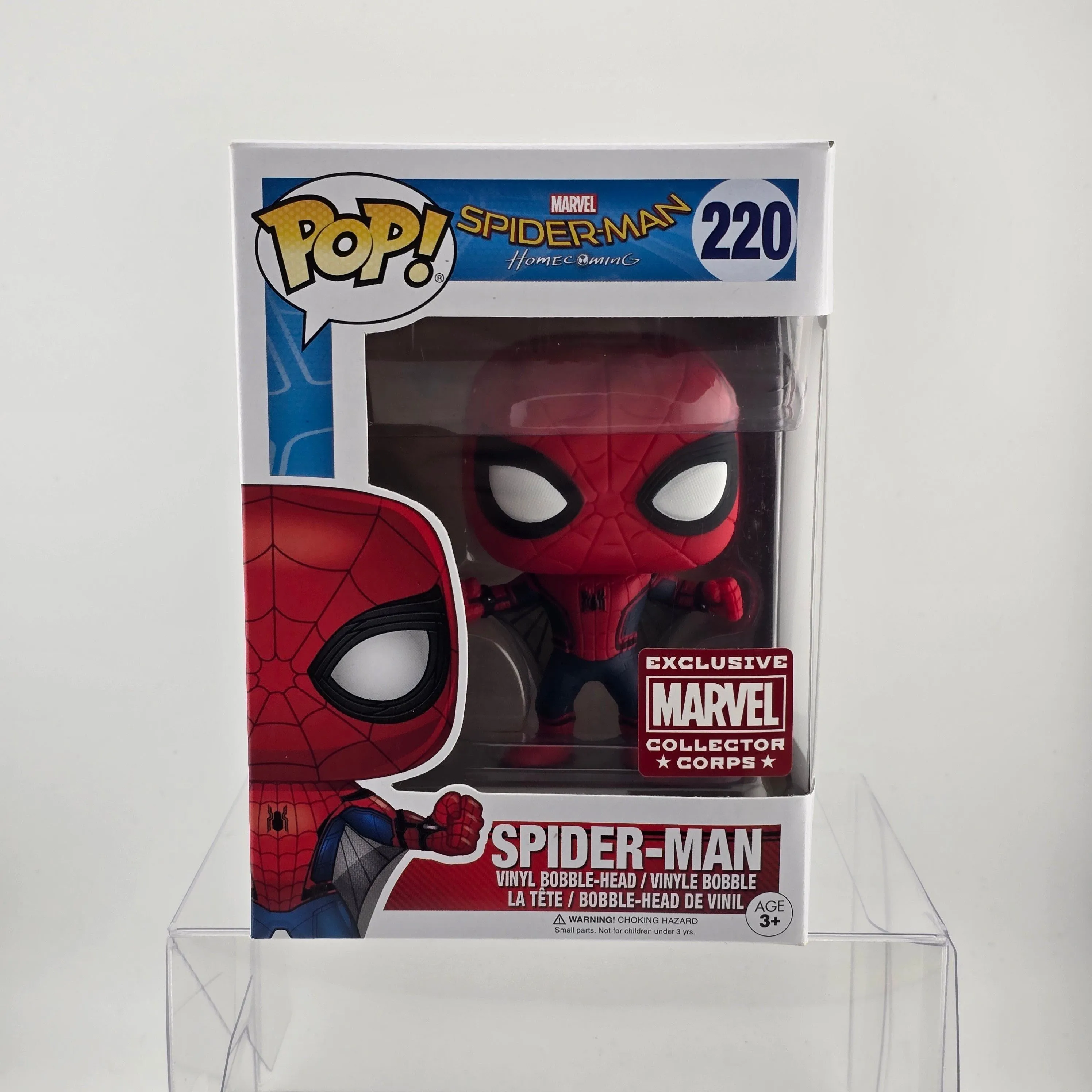 Product image for Marvel Collector Corps Exclusive - Spider-man (Home Coming) Funko Pop 220