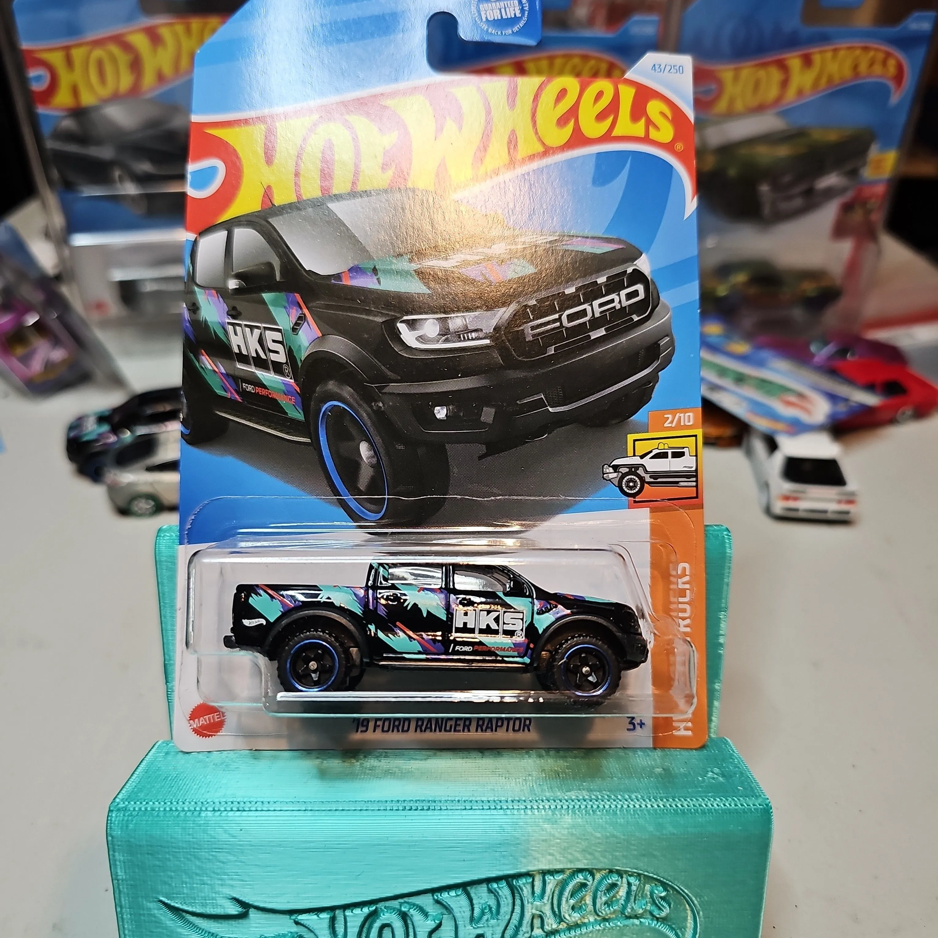 Product image for hotwheels '19 Ford ranger raptor "HKS" 43/250