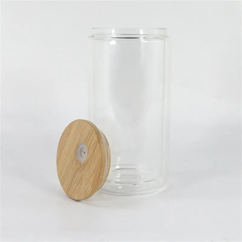 Product image for CRAFTS: 16oz Snow Globe Glass Double Wall Tumbler