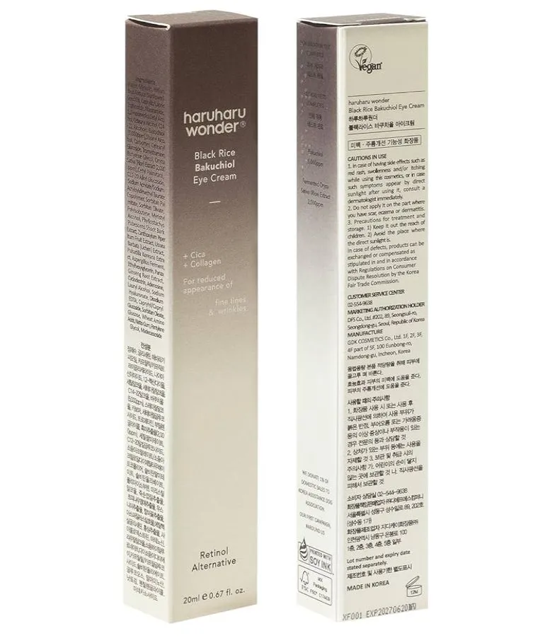 Product image for Black Rice Bakuchiol Eye Cream – Anti-Aging & Wrinkle Care (0.67 fl oz)