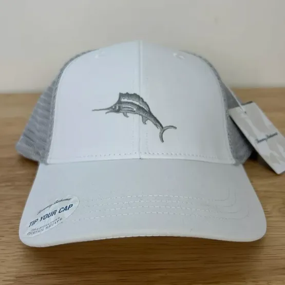 Product image for NEW Tommy Bahama Trucker Hat Mesh Snapback Adjustable White (57)