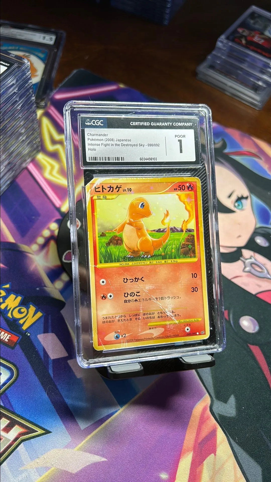 Product image for Charmander Japanes Stormfront Holo CGC 1 Pop 1