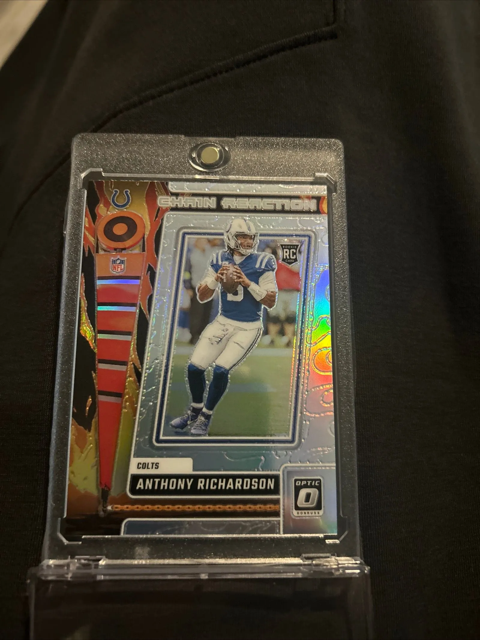Product image for Anthony Richardson - 2023 Optic Chain Reaction Silver Prizm Holo