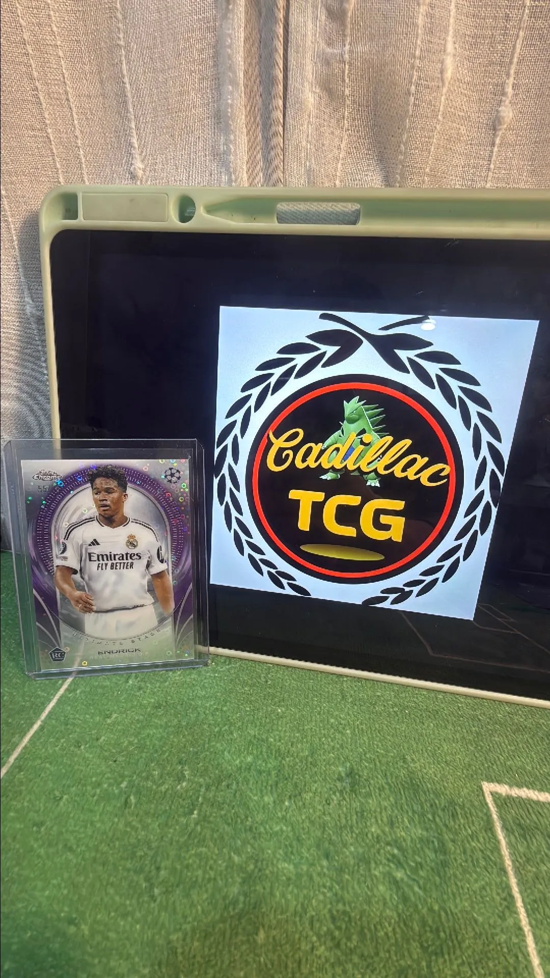 Product image for Topps Chrome Endrick RC /75 Purple