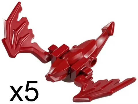 Product image for Animal - 5x Dark Red Dragon Critter