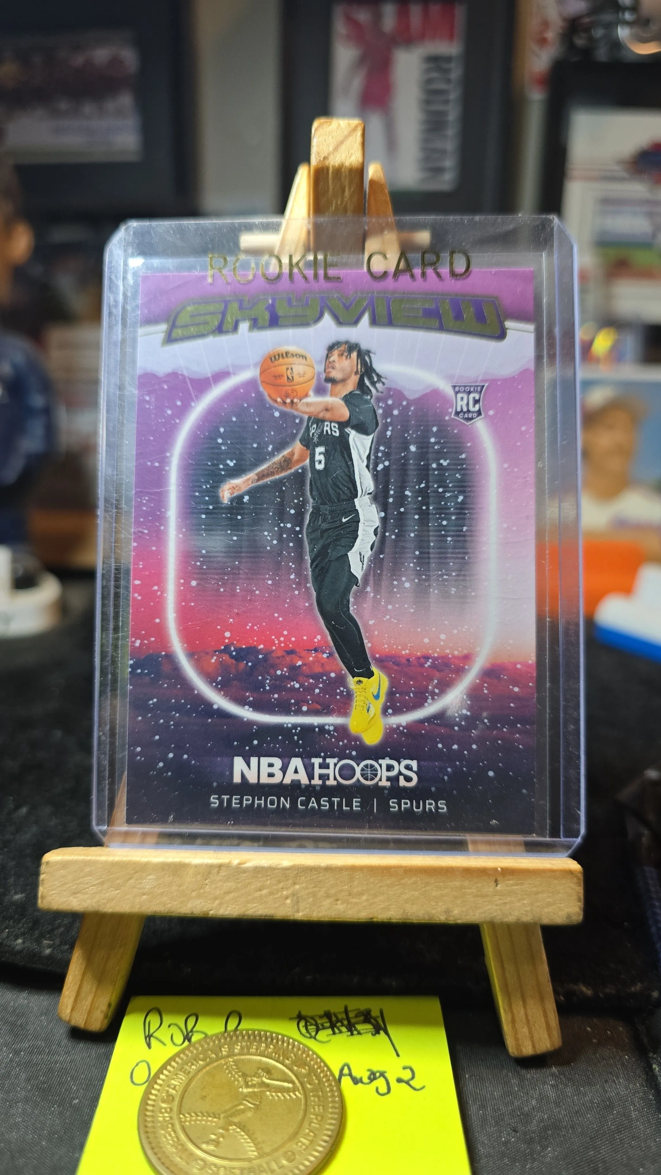 Product image for 2024-25 panini NBA hoops skyview STEPHON CASTLE RC
