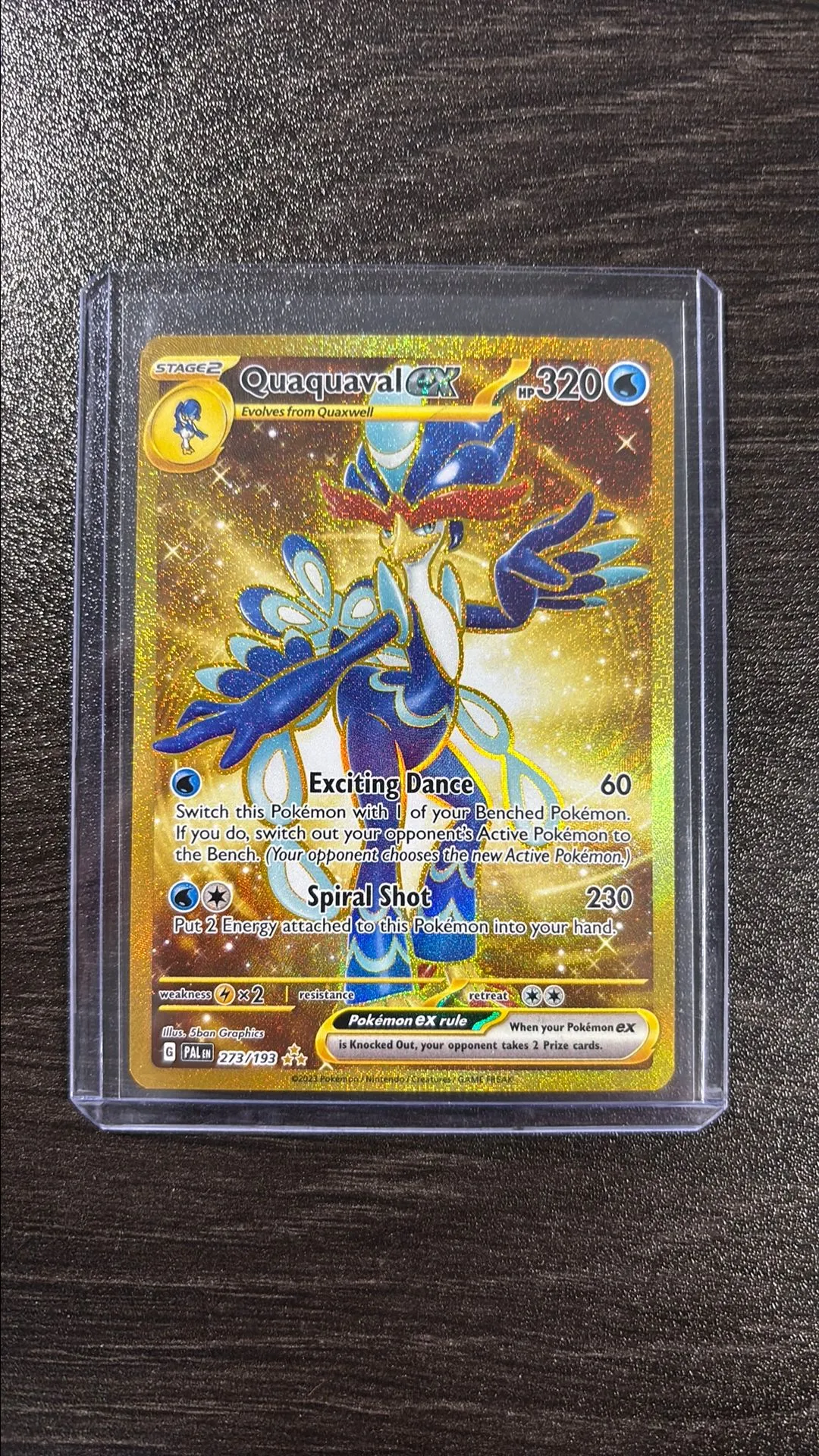 273 193 pokemon card Amazon.com: Pokemon - Quaquaval ex 273/193 - Paldea Evolved main image 1