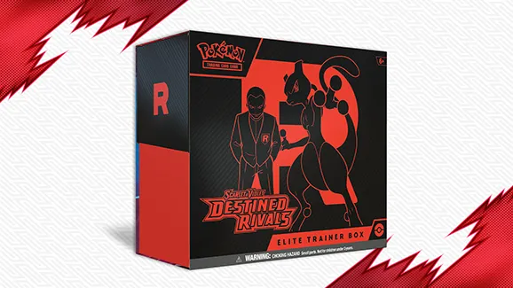 Product image for Pokemon Scarlet and Violet Destined Rivals Elite Trainer Box