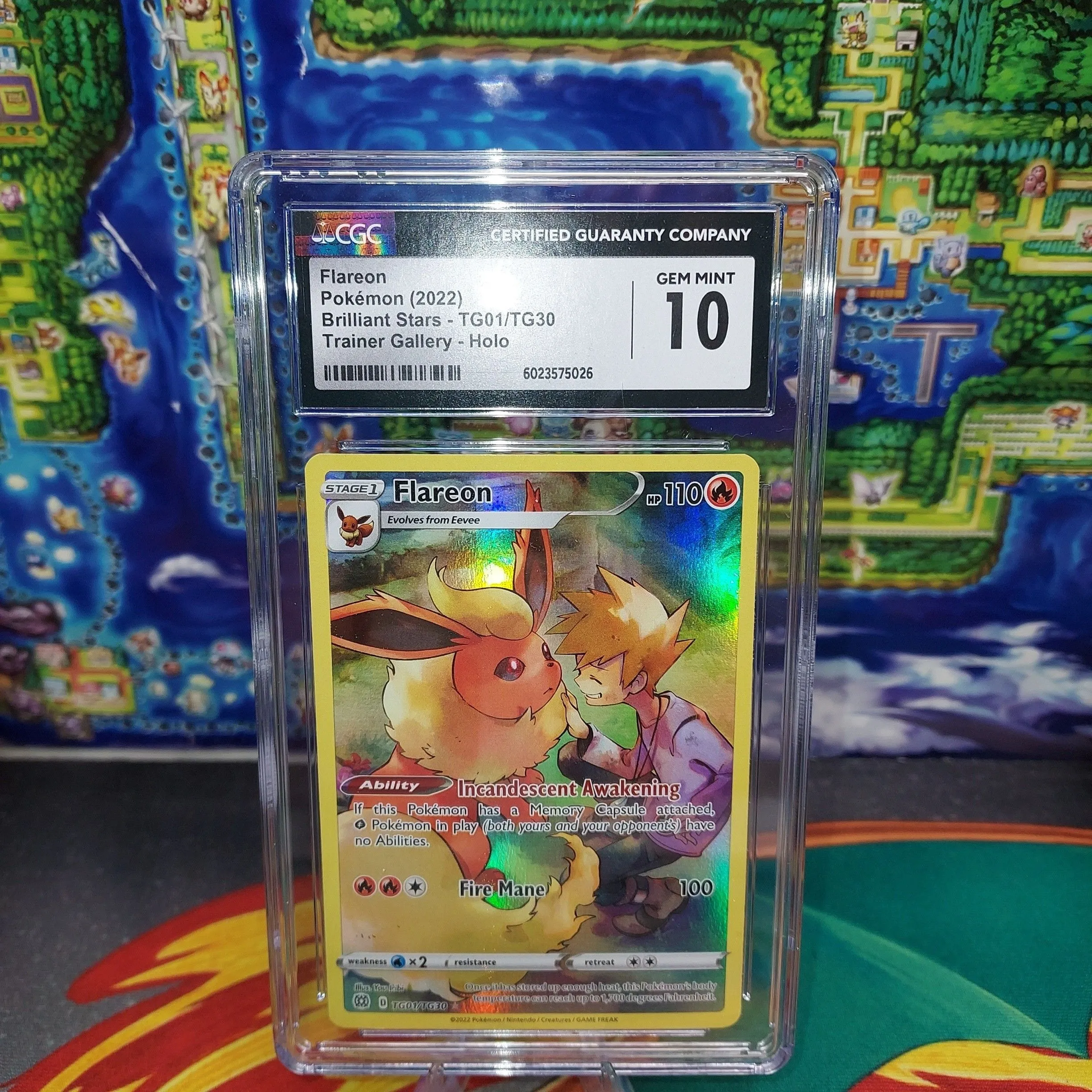 Pokmon TCG Flareon Sword & Shield: Brilliant Stars TG01/TG30 Holo Secret  Rare CGC 10  Whatnot: Shop, Sell, Connect