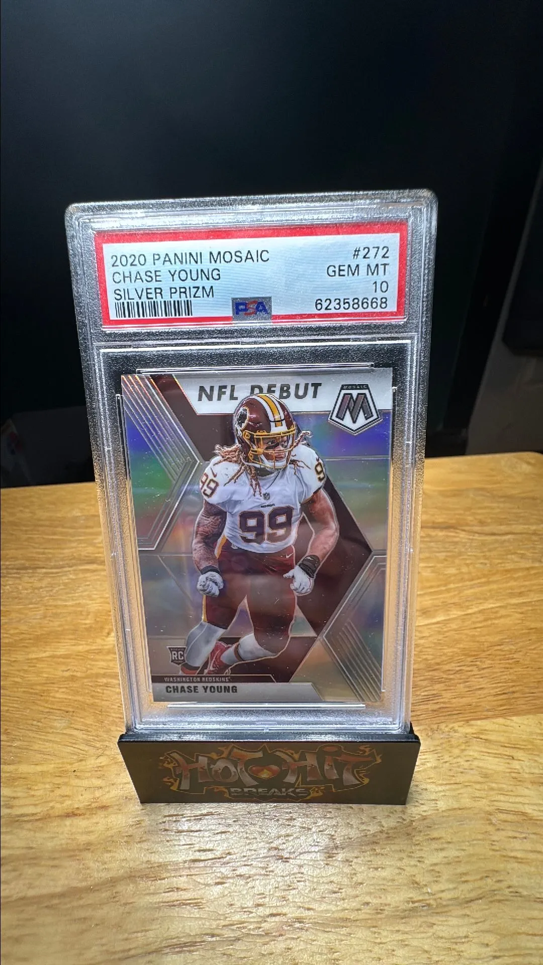 Product image for 2020 Panini Mosaic SILVER Prizm CHASE YOUNG #272 RC Rookie Debut PSA 10 GEM MINT