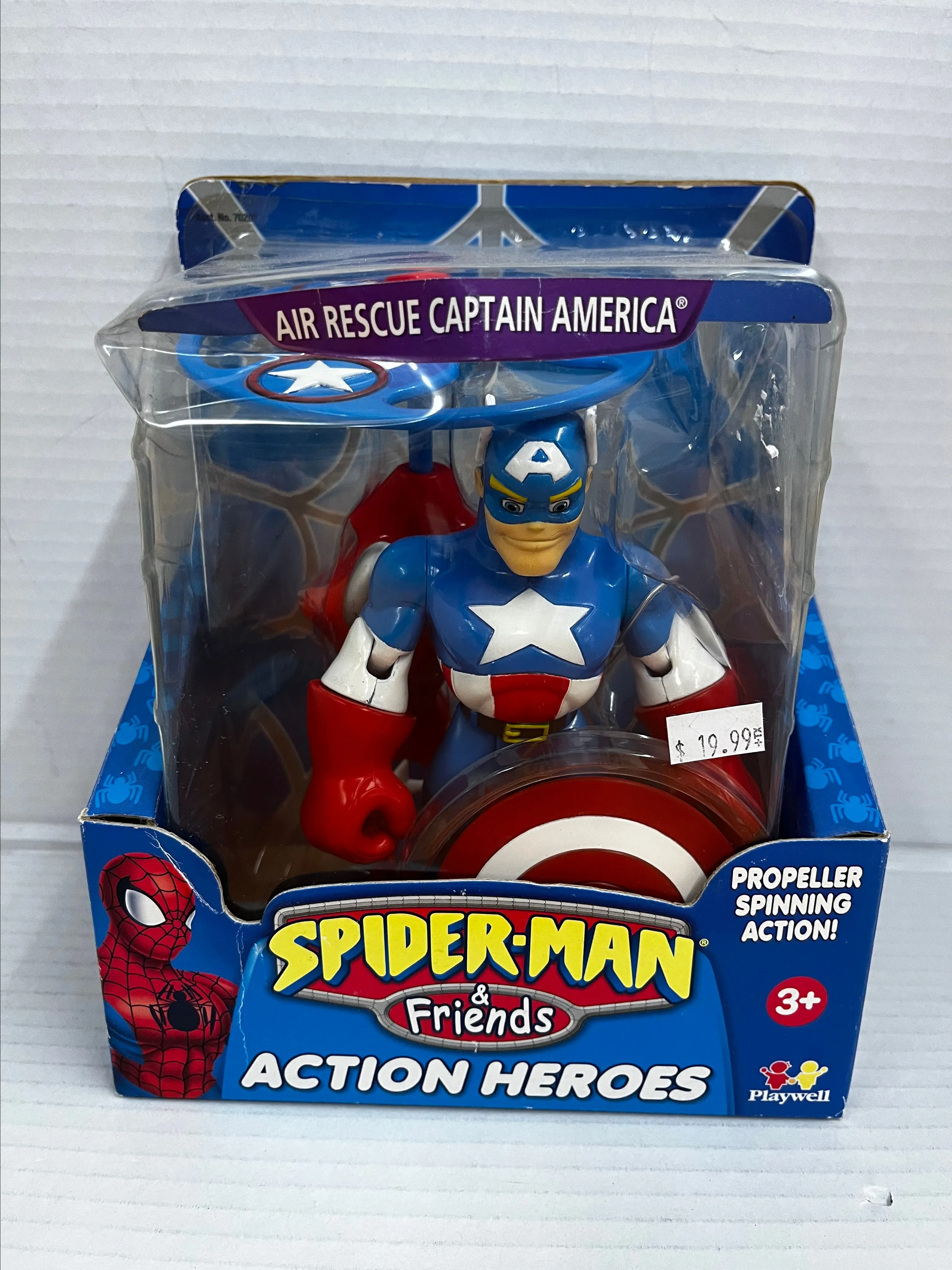 Product image for Spider-Man & Friends Action Heroes Air Rescue Captain America Playwell