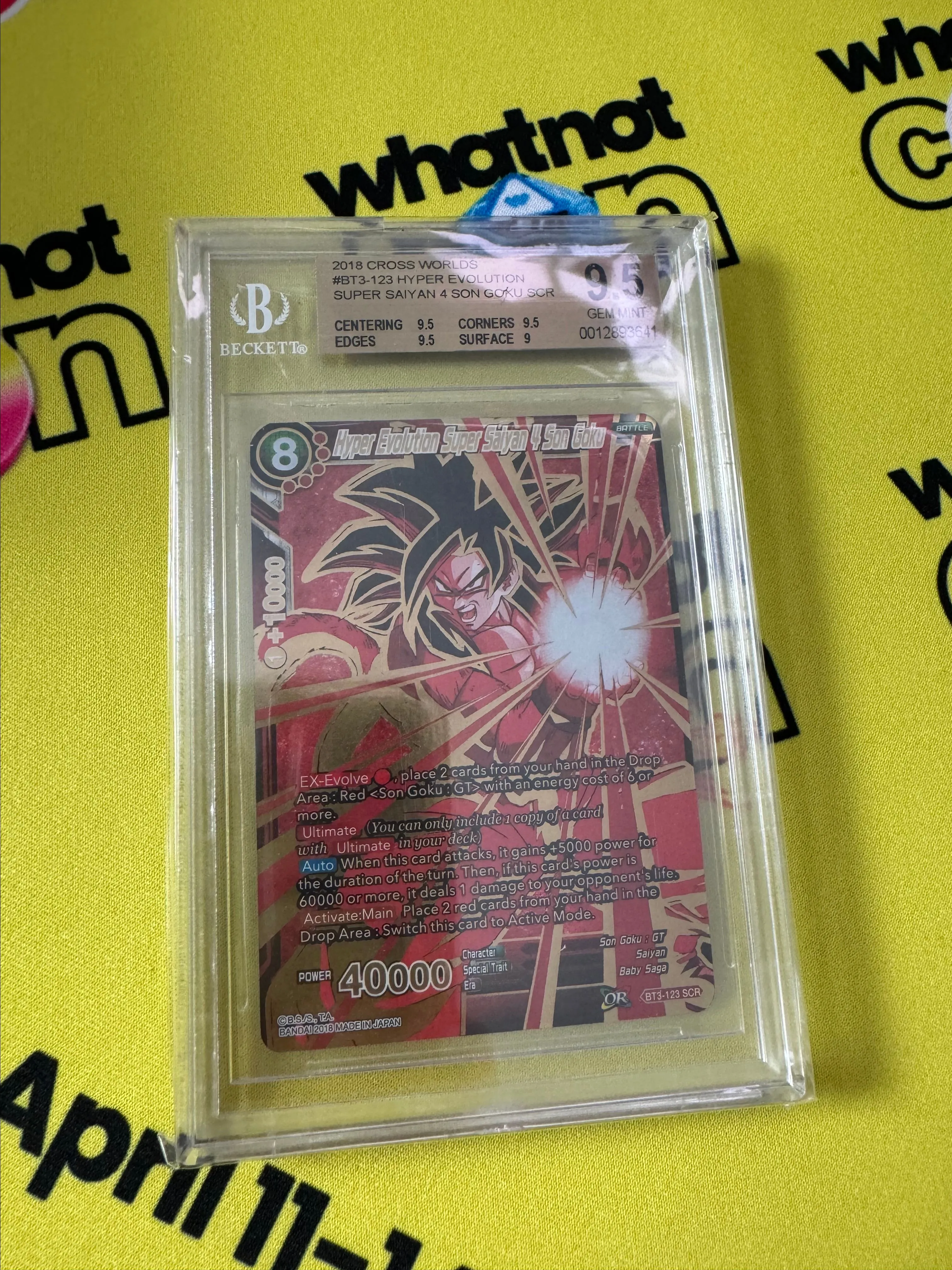 Product image for Bgs 9.5 ss4 goku hyper slab