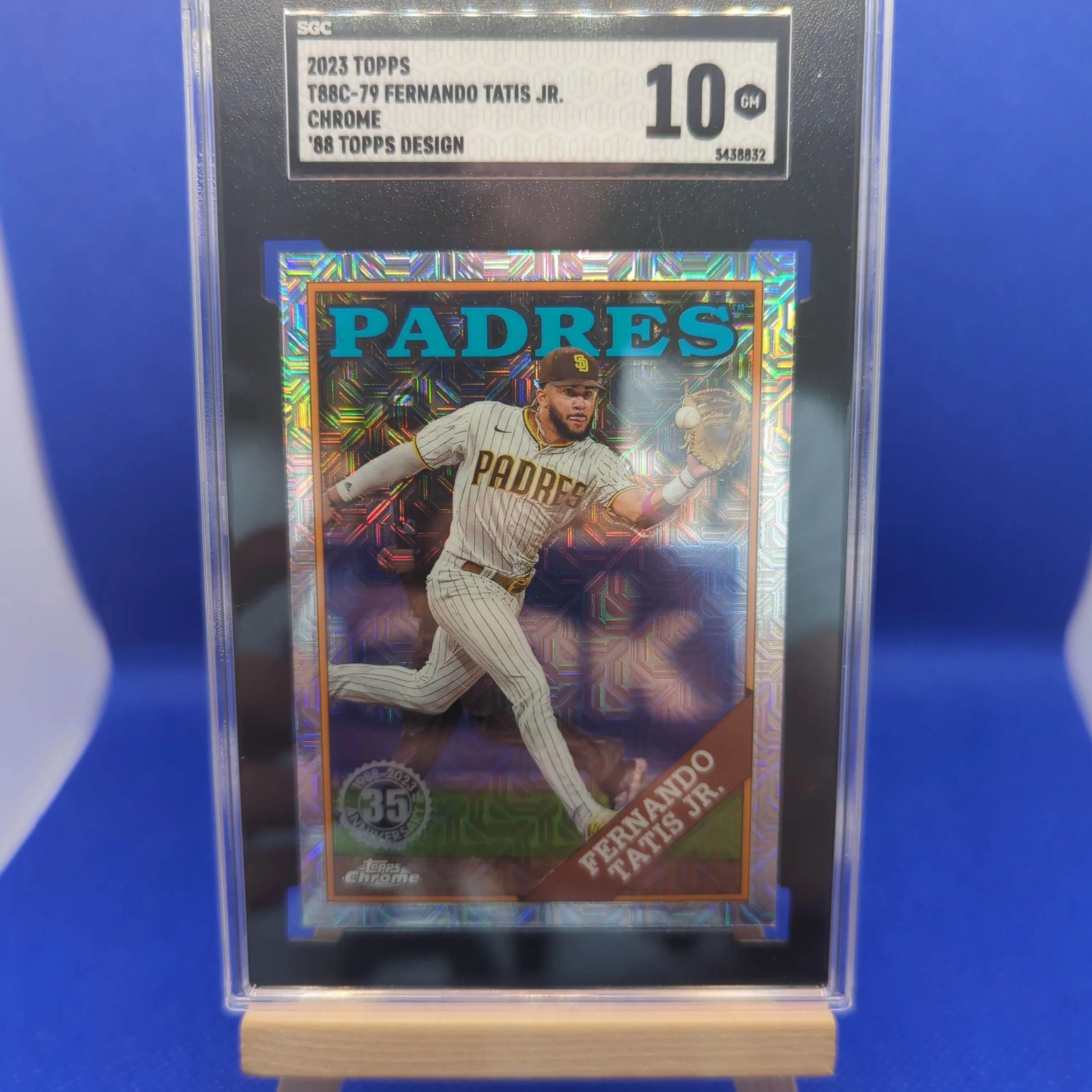 Product image for 2023 Topps Fernando Tatis Jr. SGC Chrome '88 Topps 10