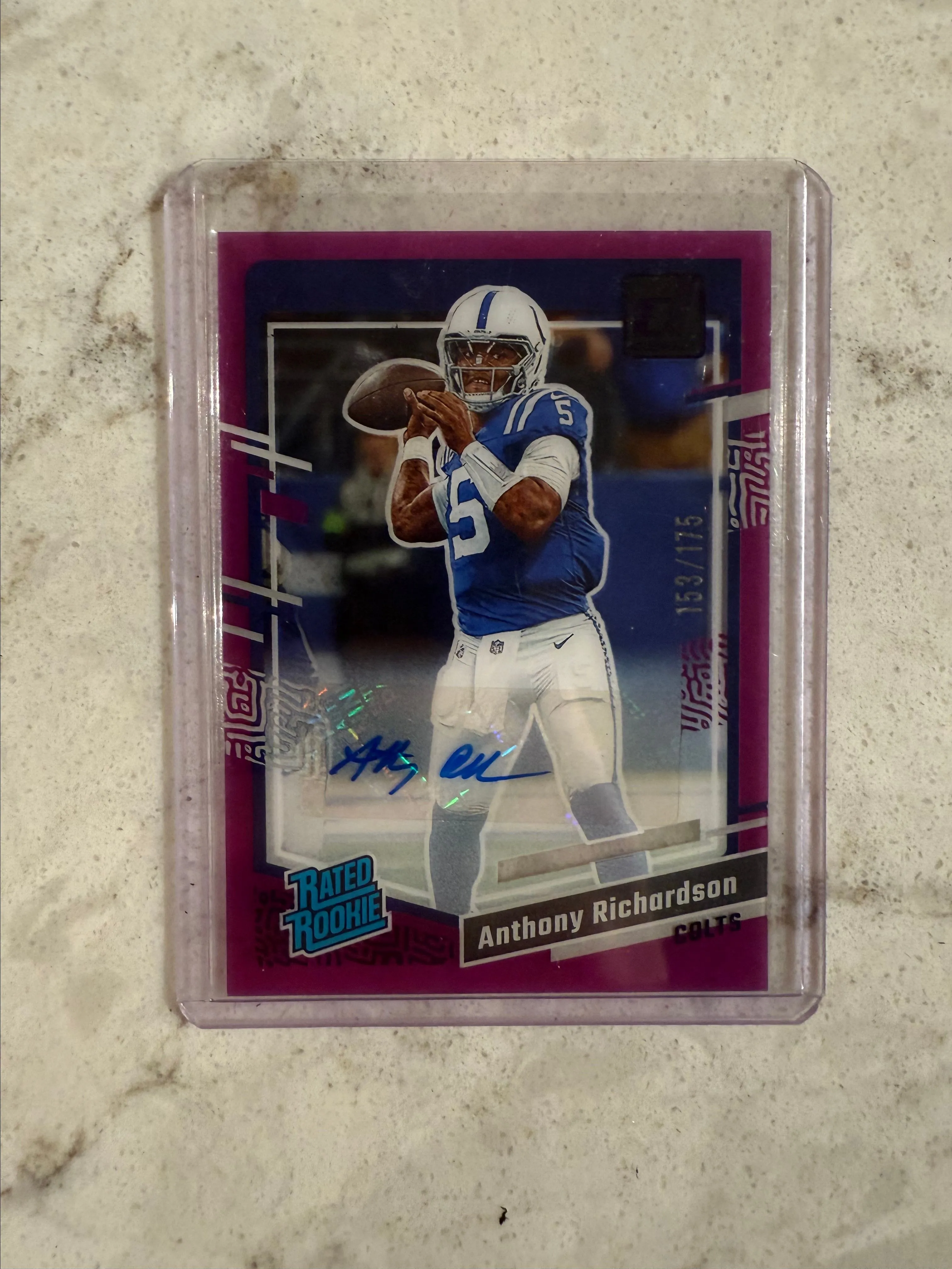Product image for 2023 Clearly Anthony Richardson Purple Auto 153/175