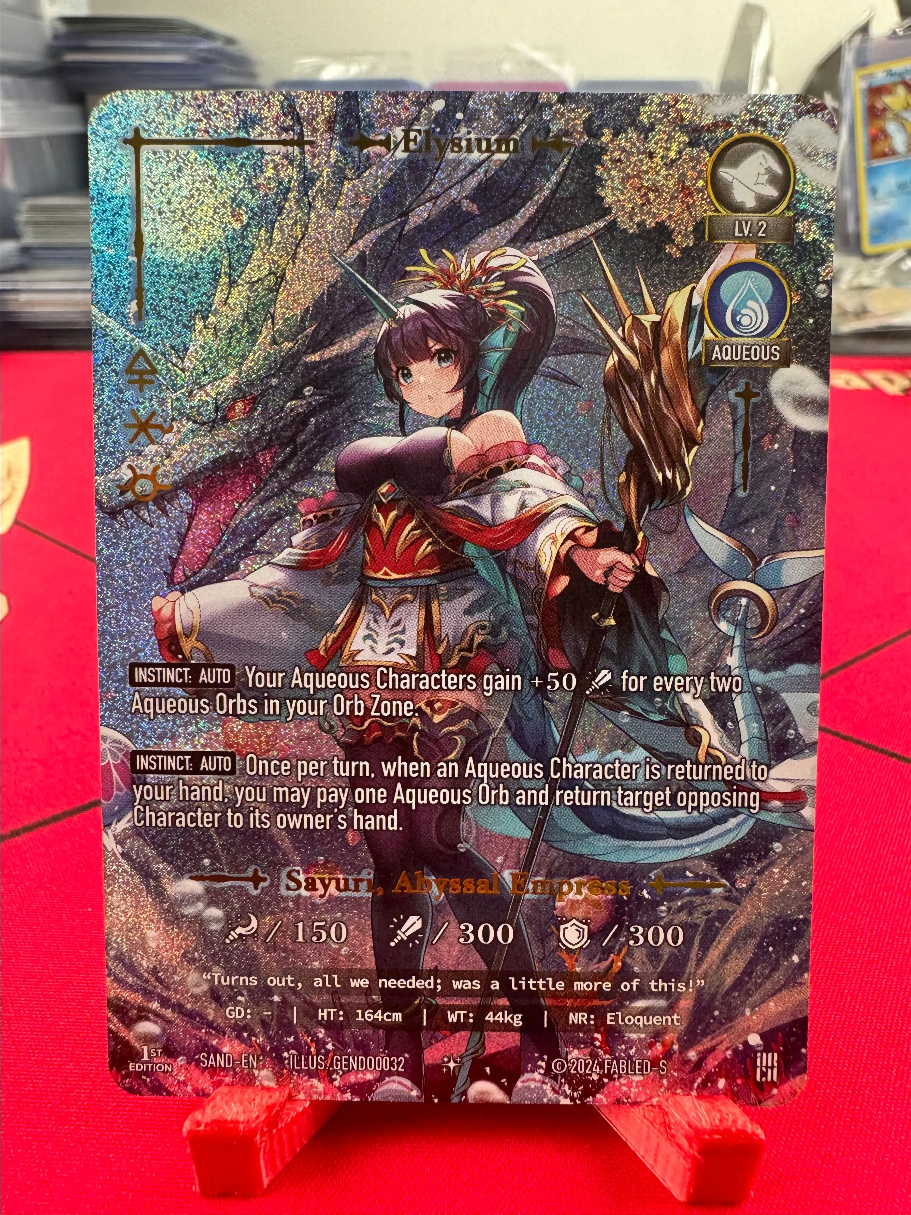 Product image for Fabled Saga TCG Sayuri Secret Rare Pop 63