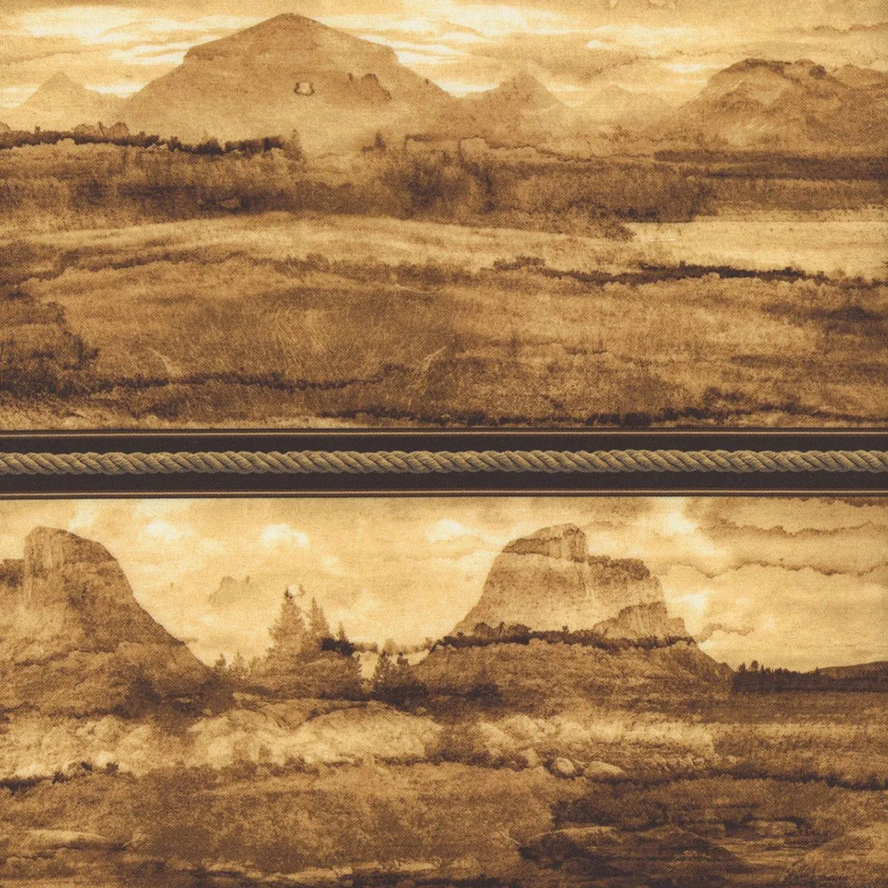 Product image for Blank Quilting - Western Landscape Stripe Brown