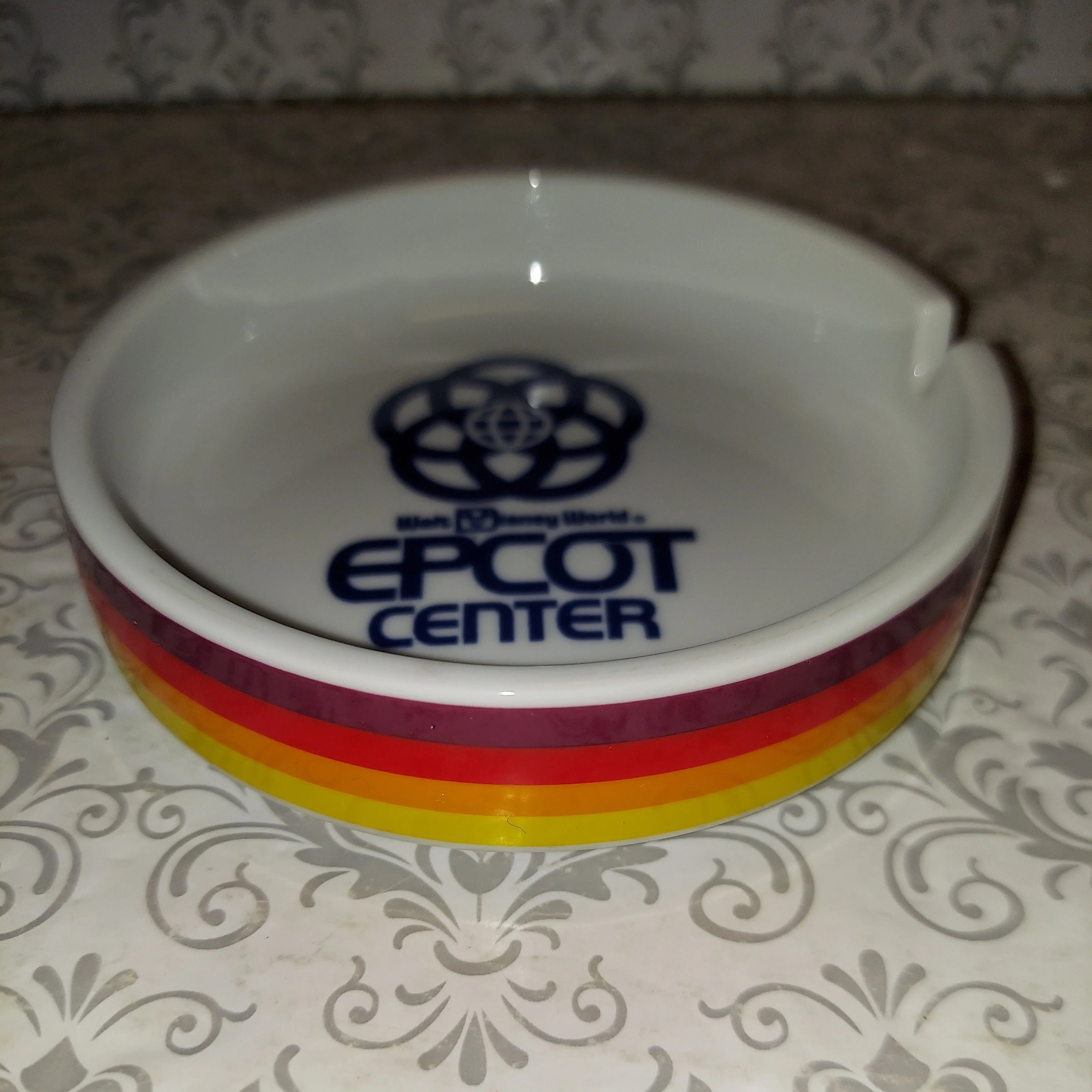 Product image for Retro Rainbow Striped Walt Disney Epcot Ashtray